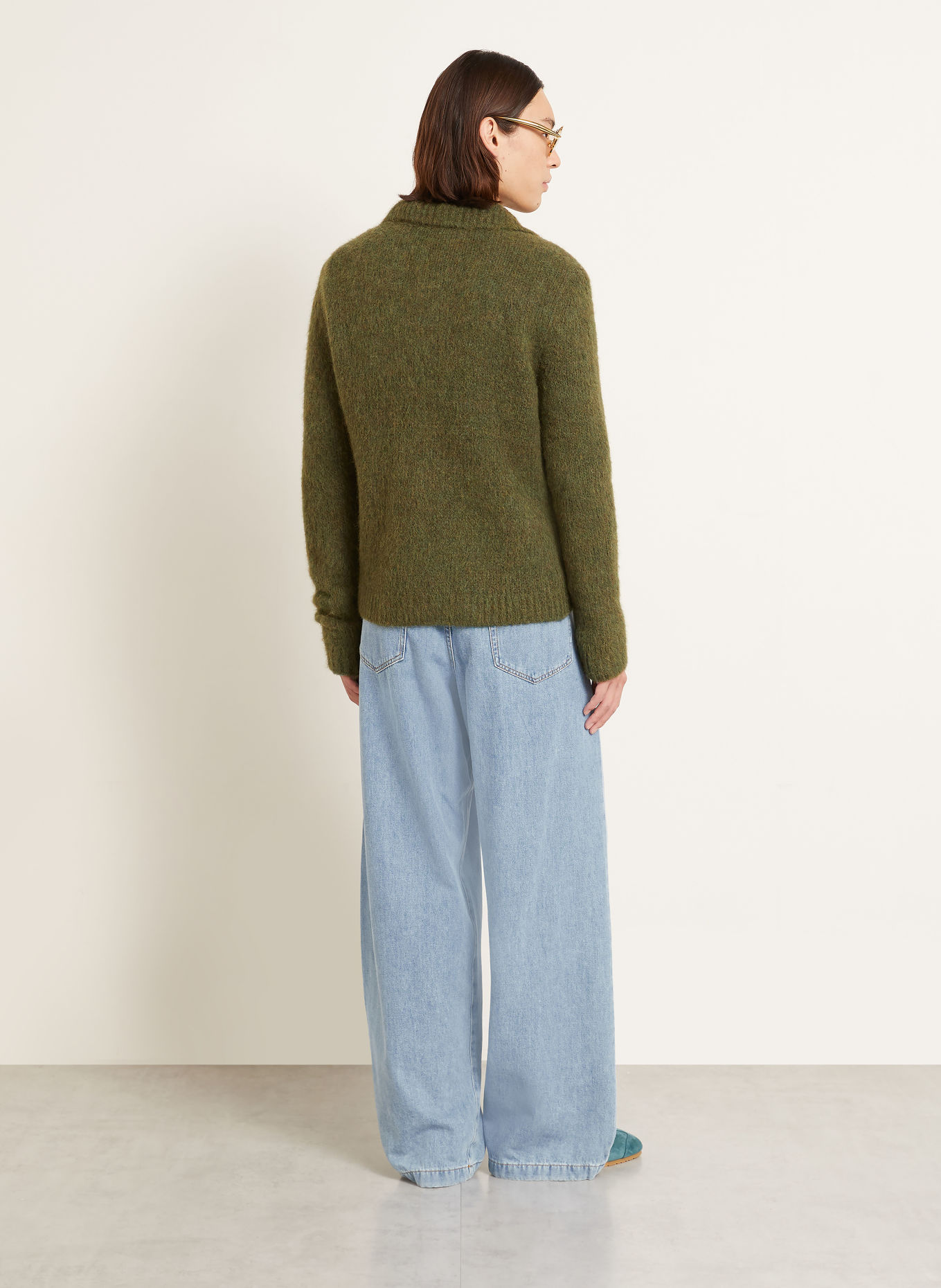 DRIES VAN NOTEN Wide Leg Jeans Regular Fit: 514 LIGHT BLUE