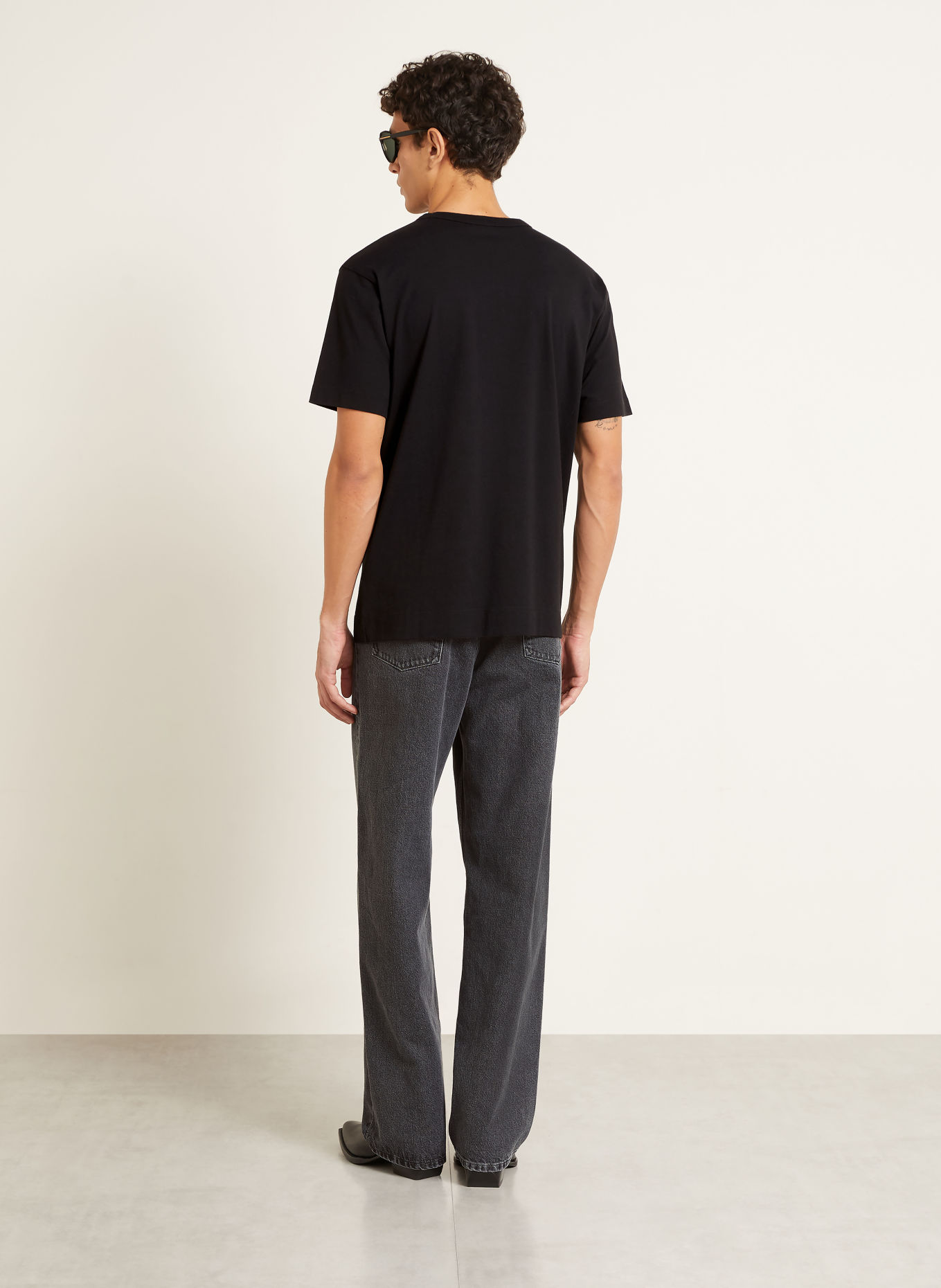 DRIES VAN NOTEN Tričko: ČERNÁ / ŽLUTÁ / ZELENÁ