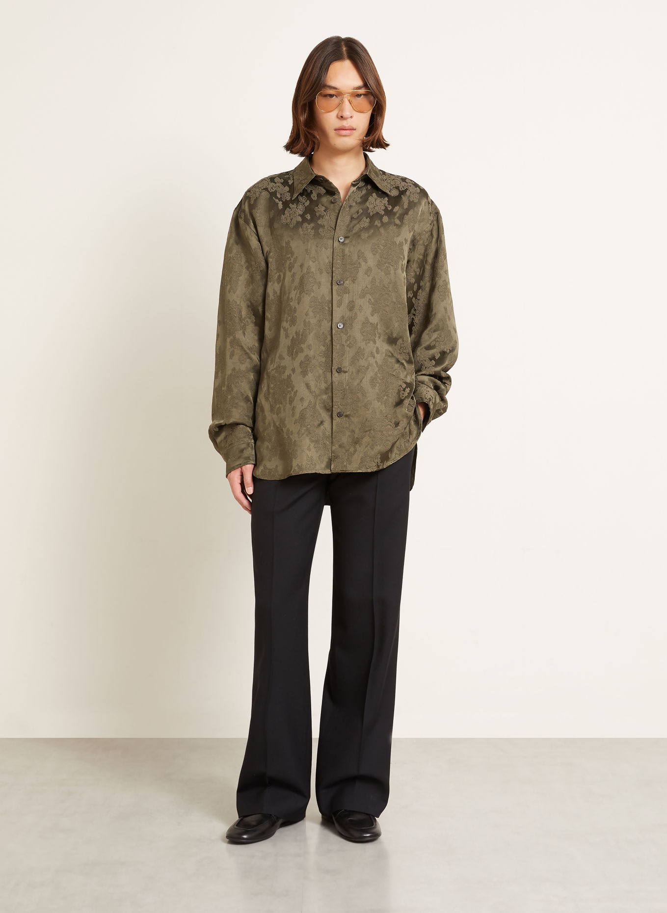 DRIES VAN NOTEN Pantalon PRESTON coupe classique: NOIR