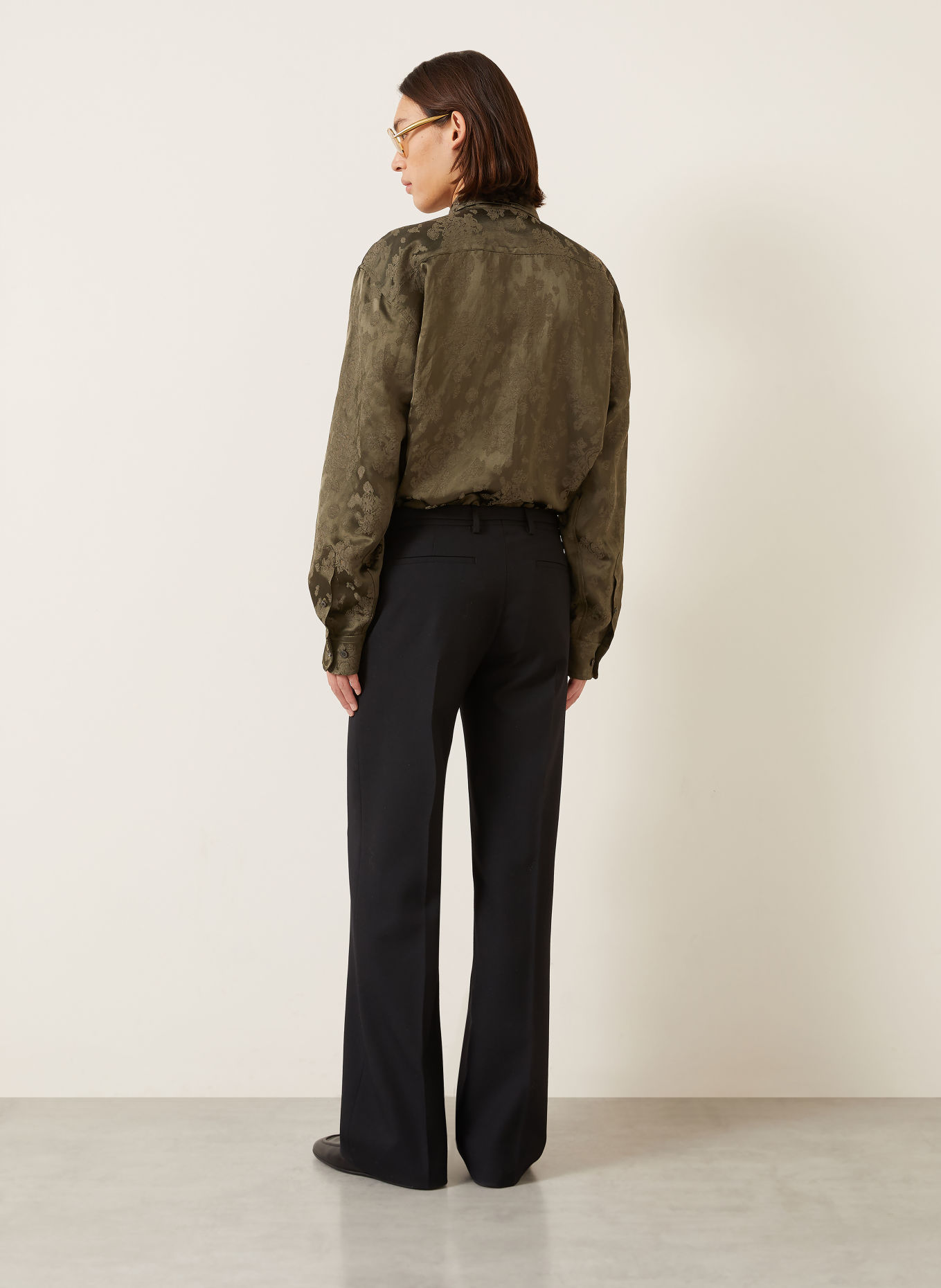 DRIES VAN NOTEN Pantalon PRESTON coupe classique: NOIR