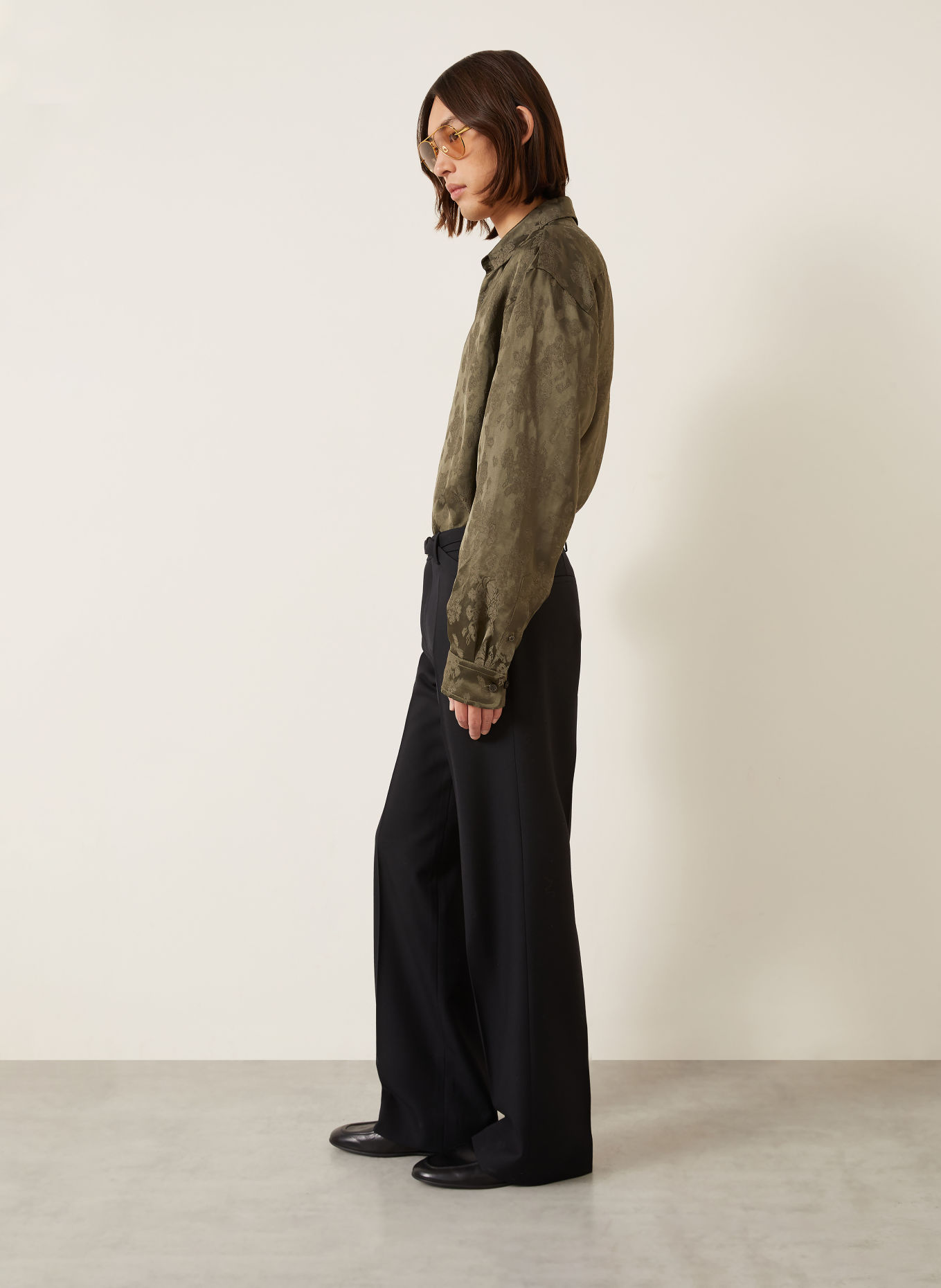 DRIES VAN NOTEN Pantalon PRESTON coupe classique: NOIR