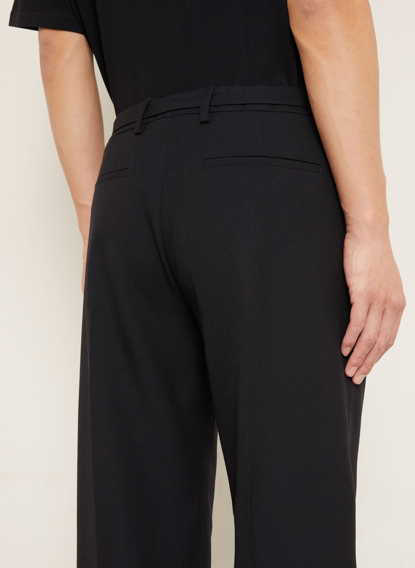DRIES VAN NOTEN Pantalon PRESTON coupe classique: NOIR