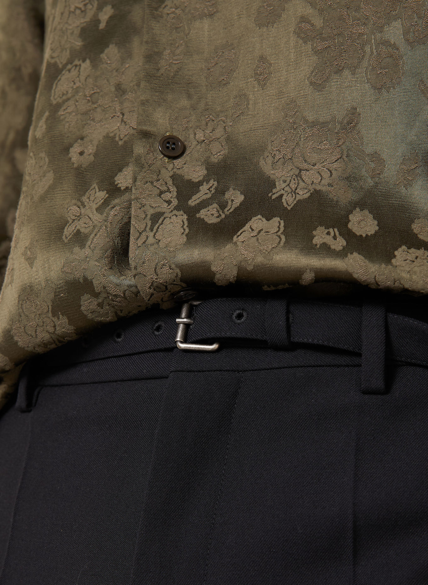 DRIES VAN NOTEN Pantalon PRESTON coupe classique: NOIR
