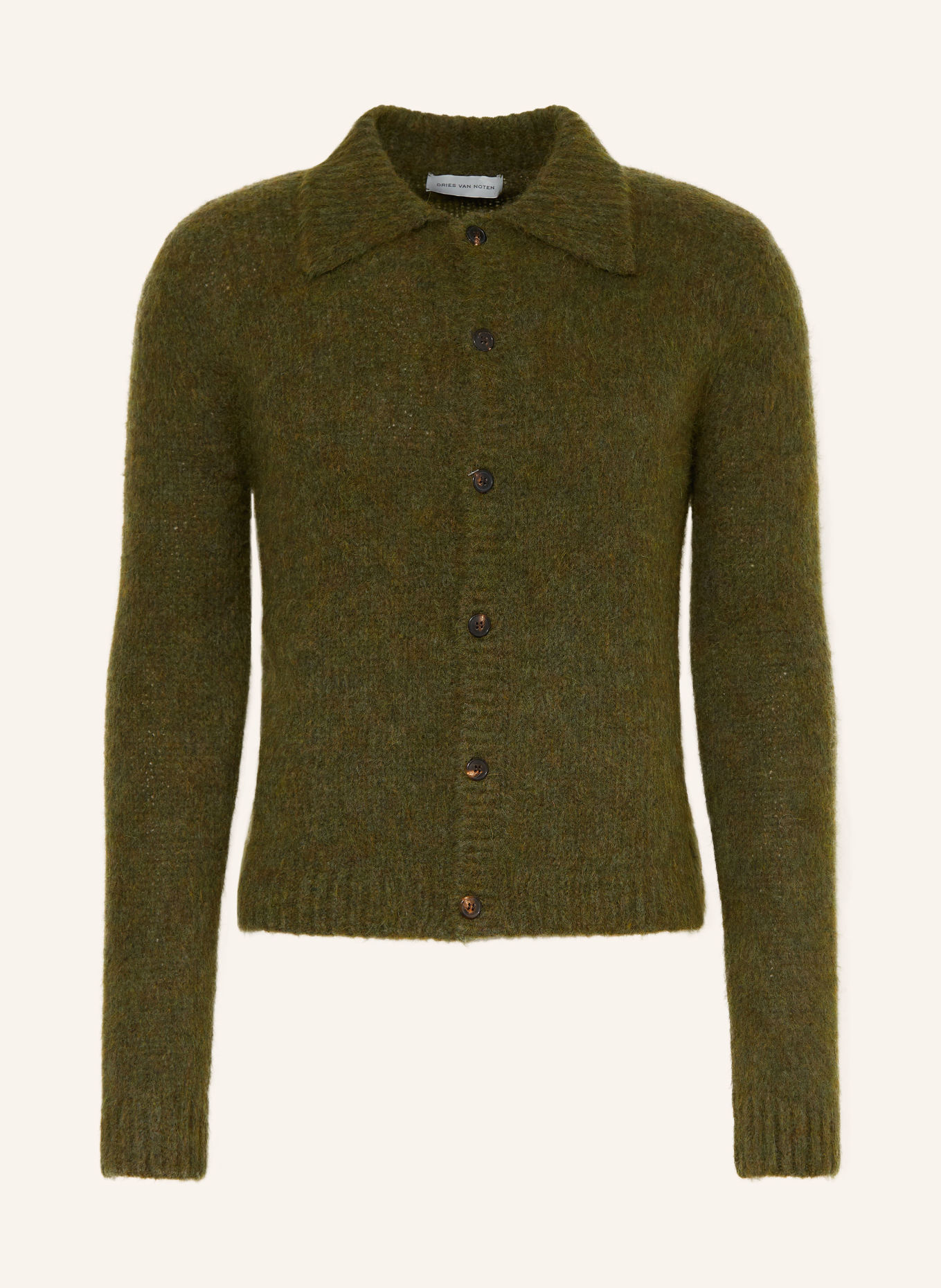 DRIES VAN NOTEN Kardigan: ZIELONY