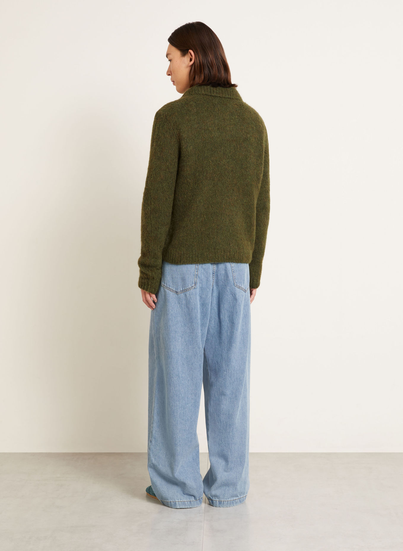 DRIES VAN NOTEN Kardigan: ZIELONY