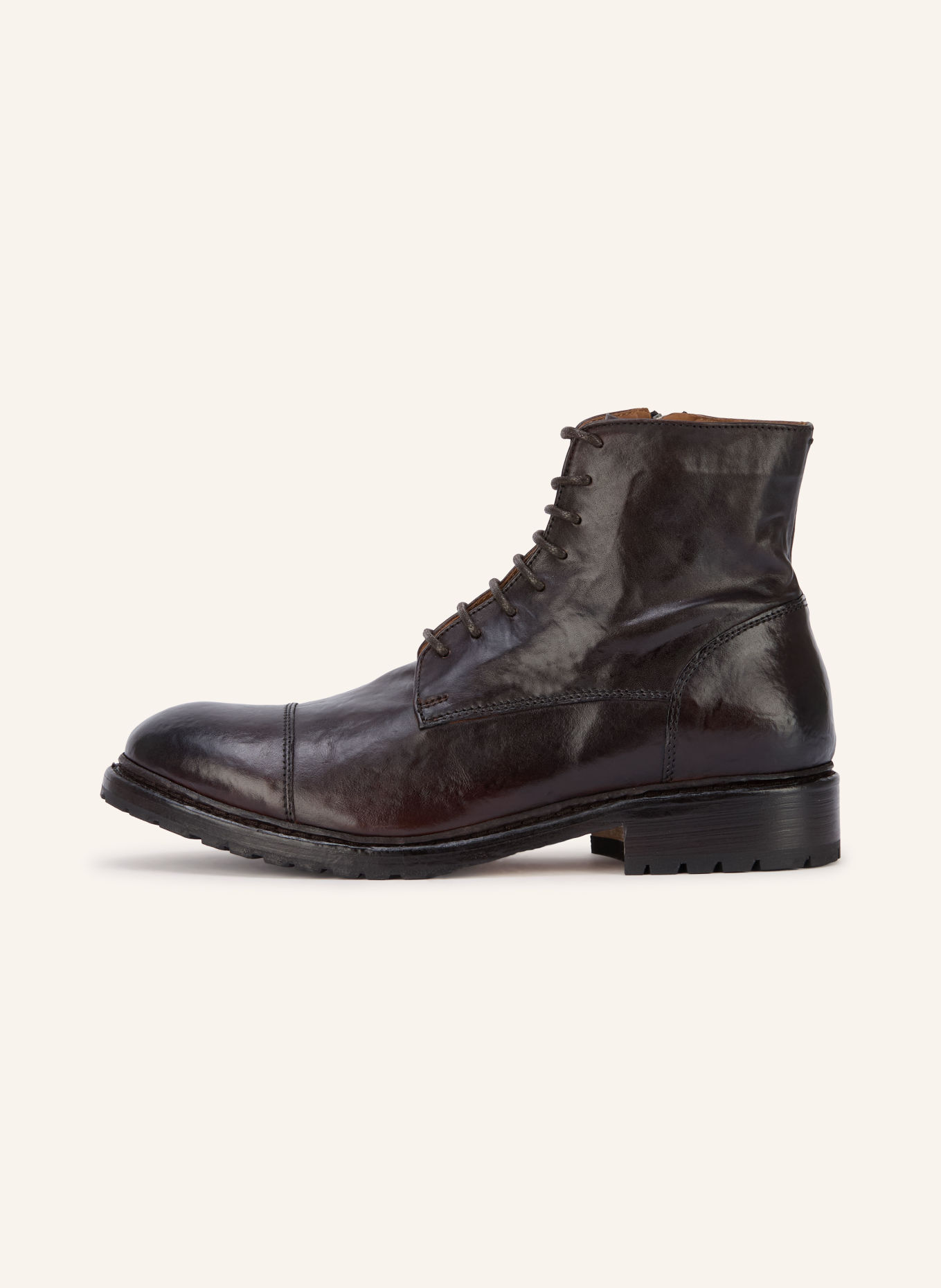 Cordwainer Ghete cu șireturi: MARO ÎNCHIS
