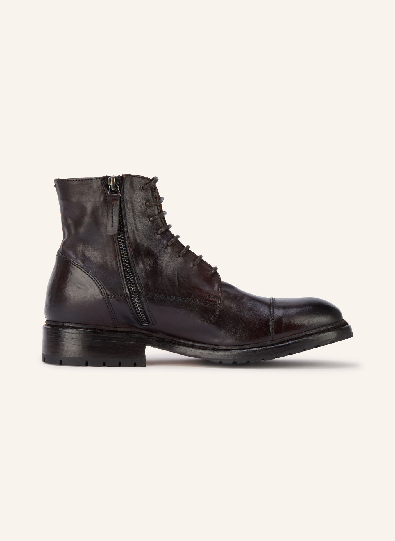 Cordwainer Ghete cu șireturi: MARO ÎNCHIS