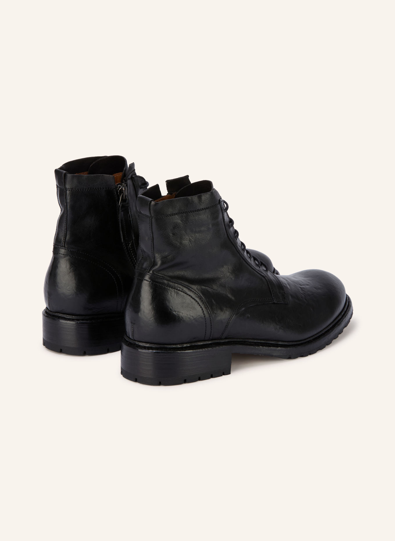 Cordwainer Lace-up boots: BLACK