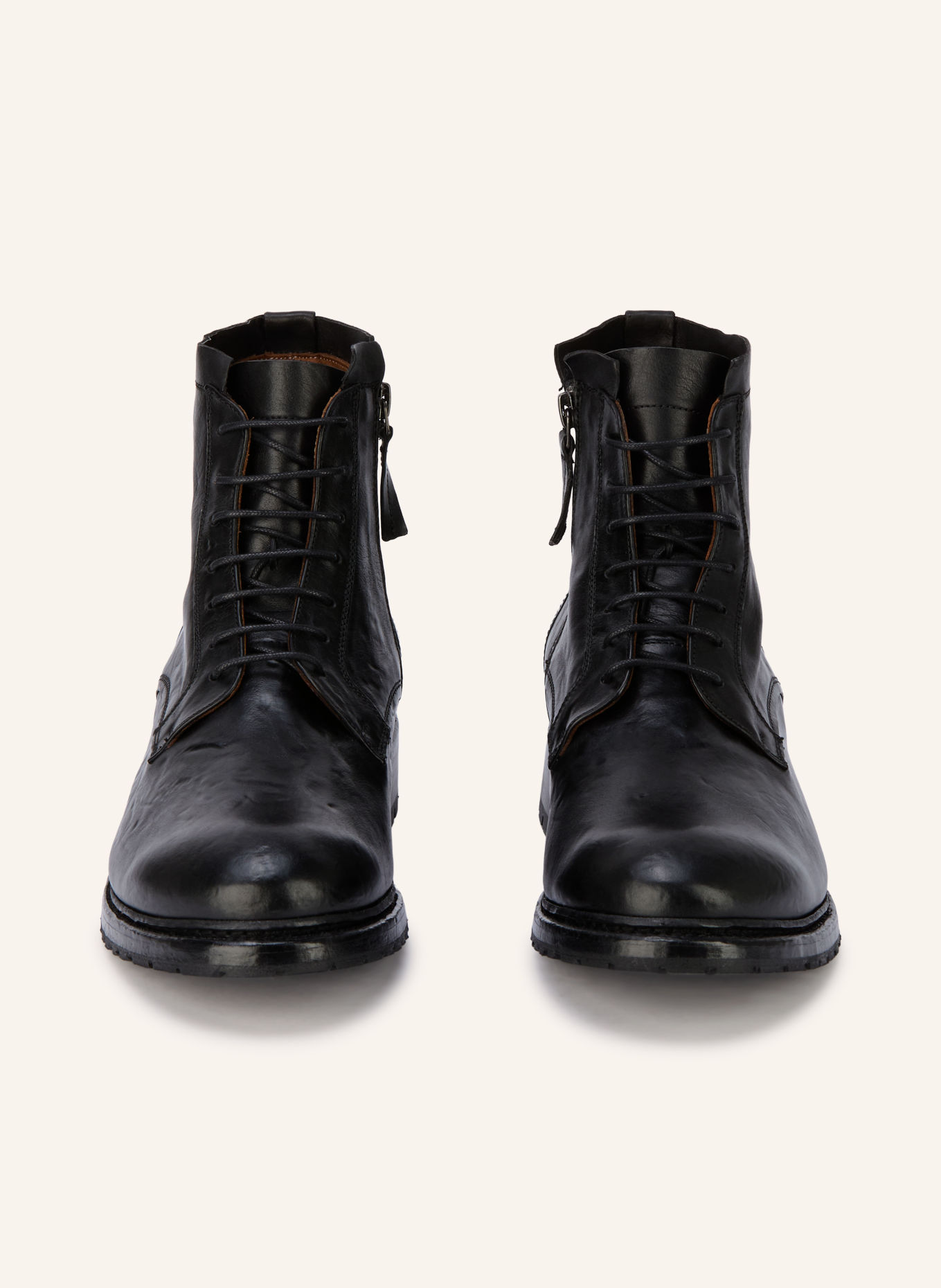 Cordwainer Lace-up boots: BLACK