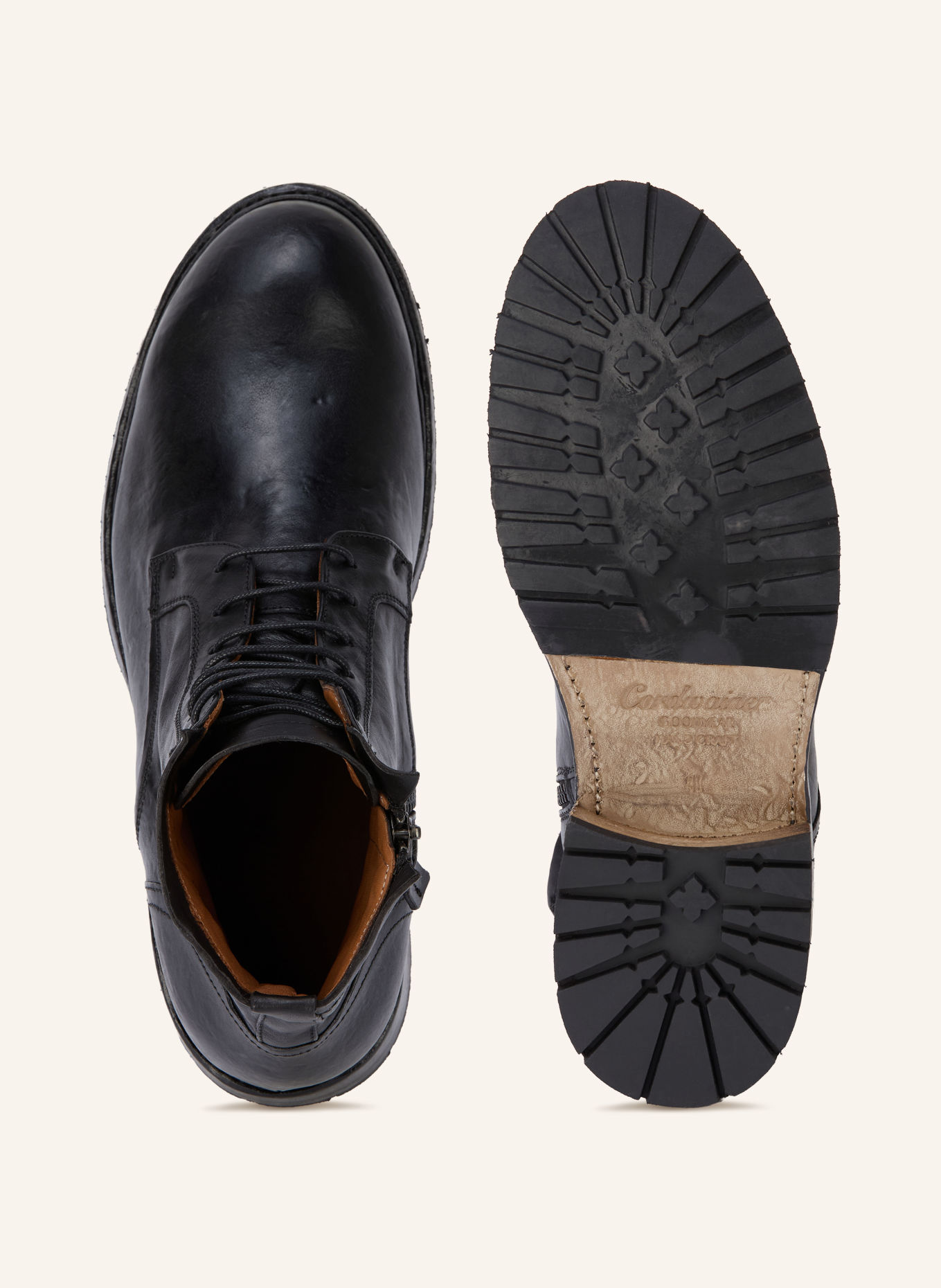 Cordwainer Lace-up boots: BLACK