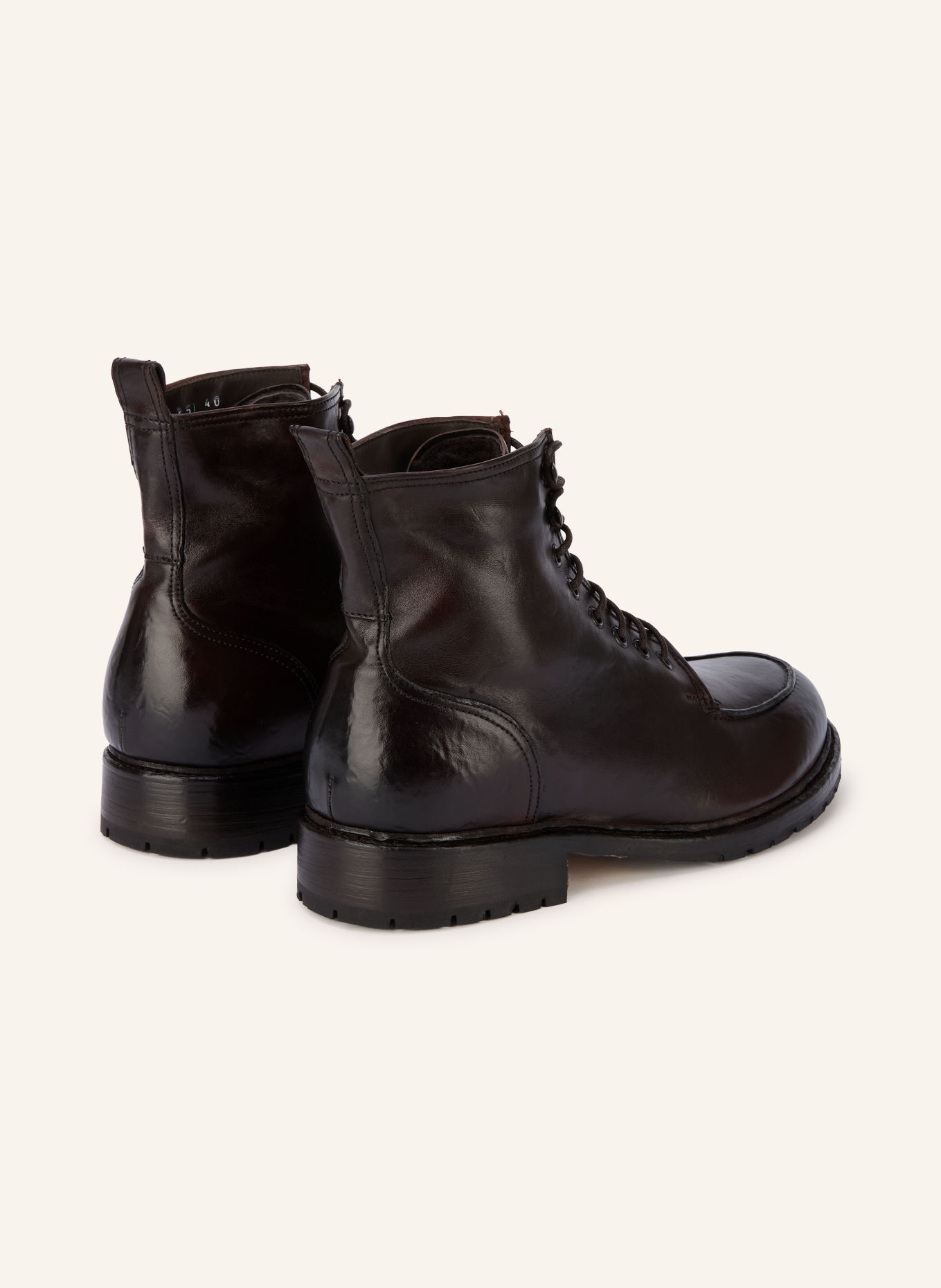 Cordwainer Lace-up boots: DARK BROWN