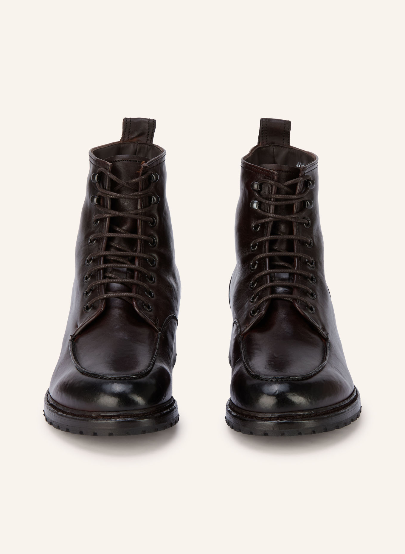 Cordwainer Lace-up boots: DARK BROWN