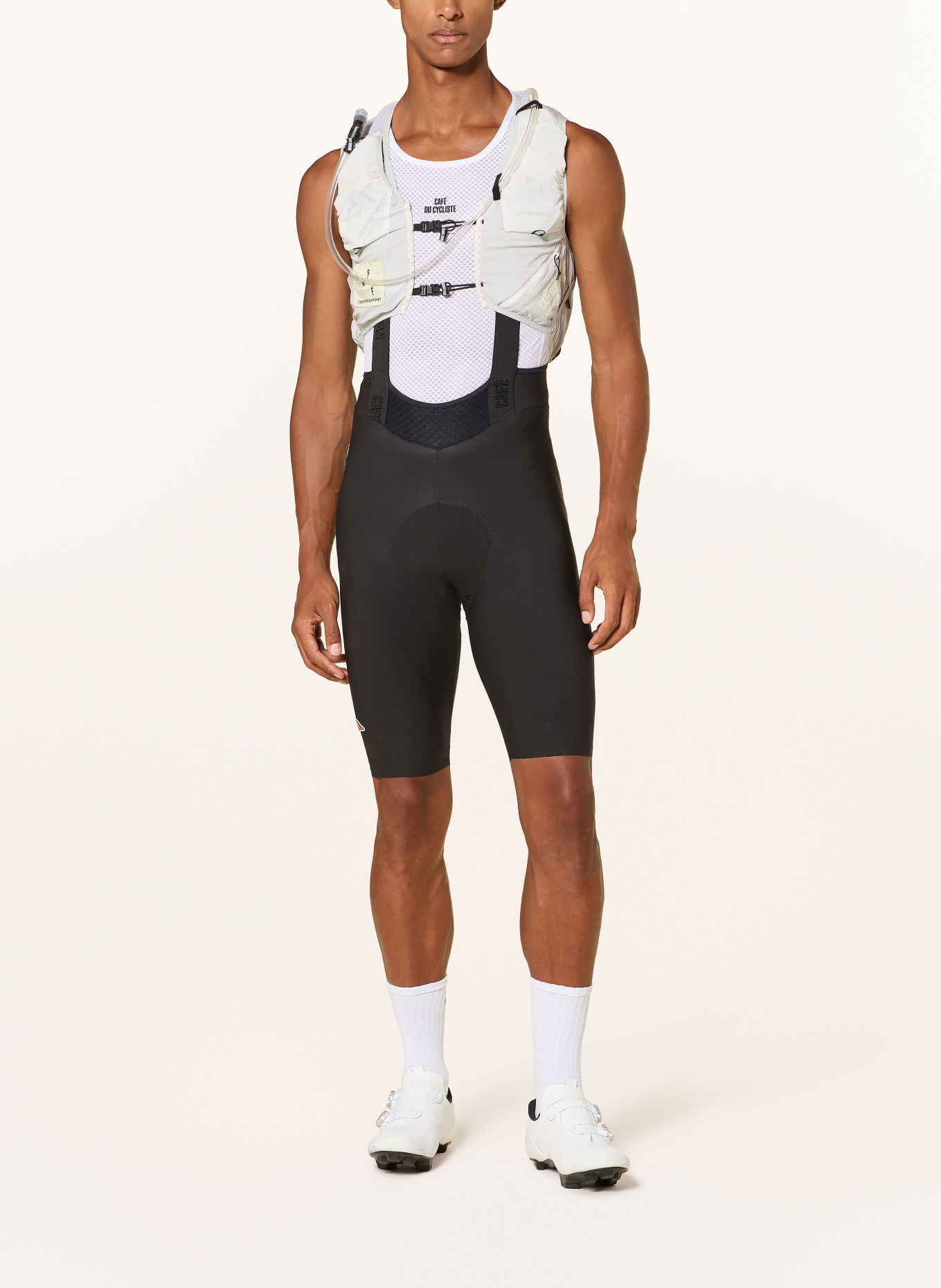 CAFÉ DU CYCLISTE Fietsbodywarmer ULTRIDE EVO 8: LICHTGRIJS / LICHTGEEL