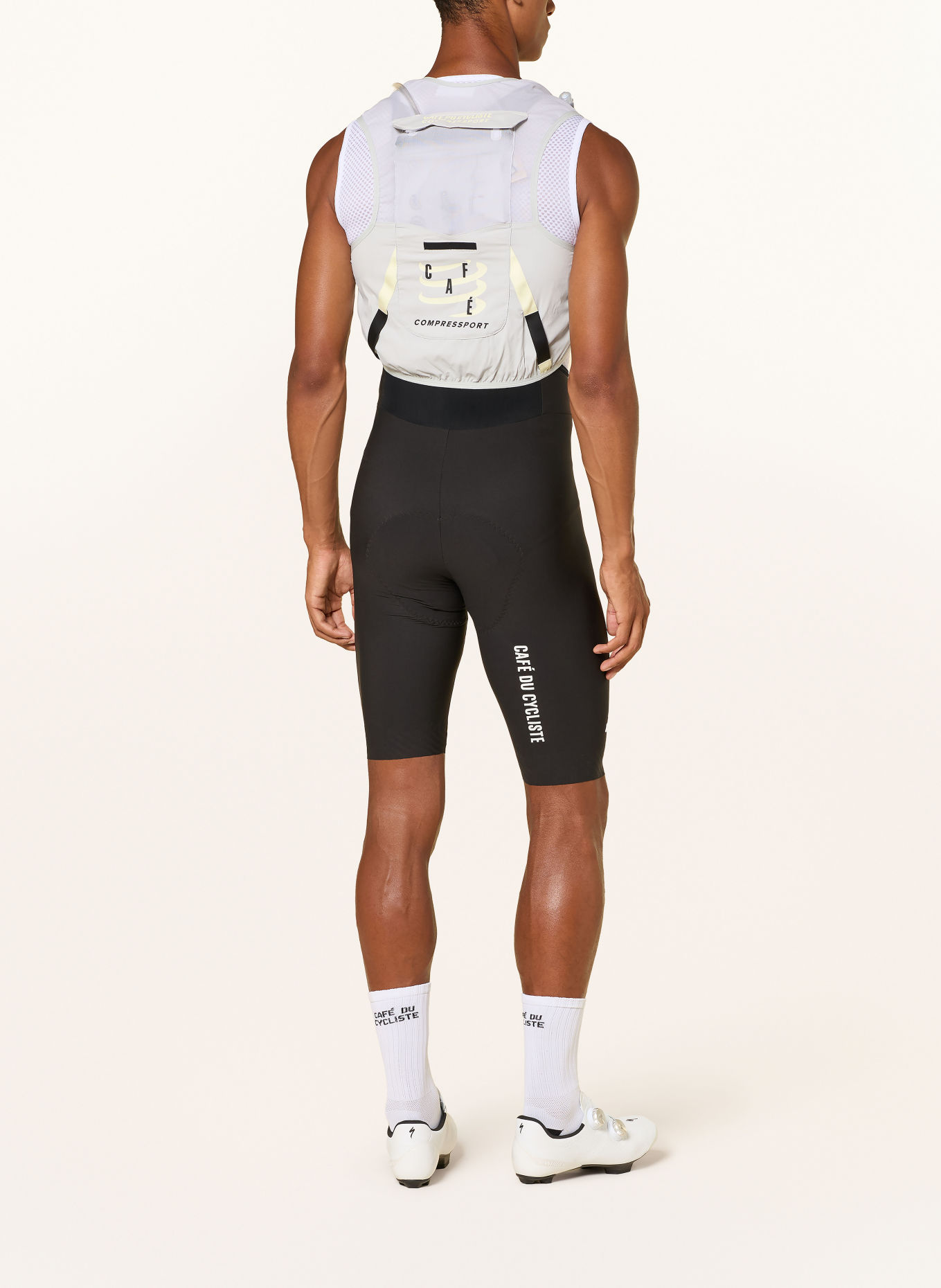 CAFÉ DU CYCLISTE Fietsbodywarmer ULTRIDE EVO 8: LICHTGRIJS / LICHTGEEL