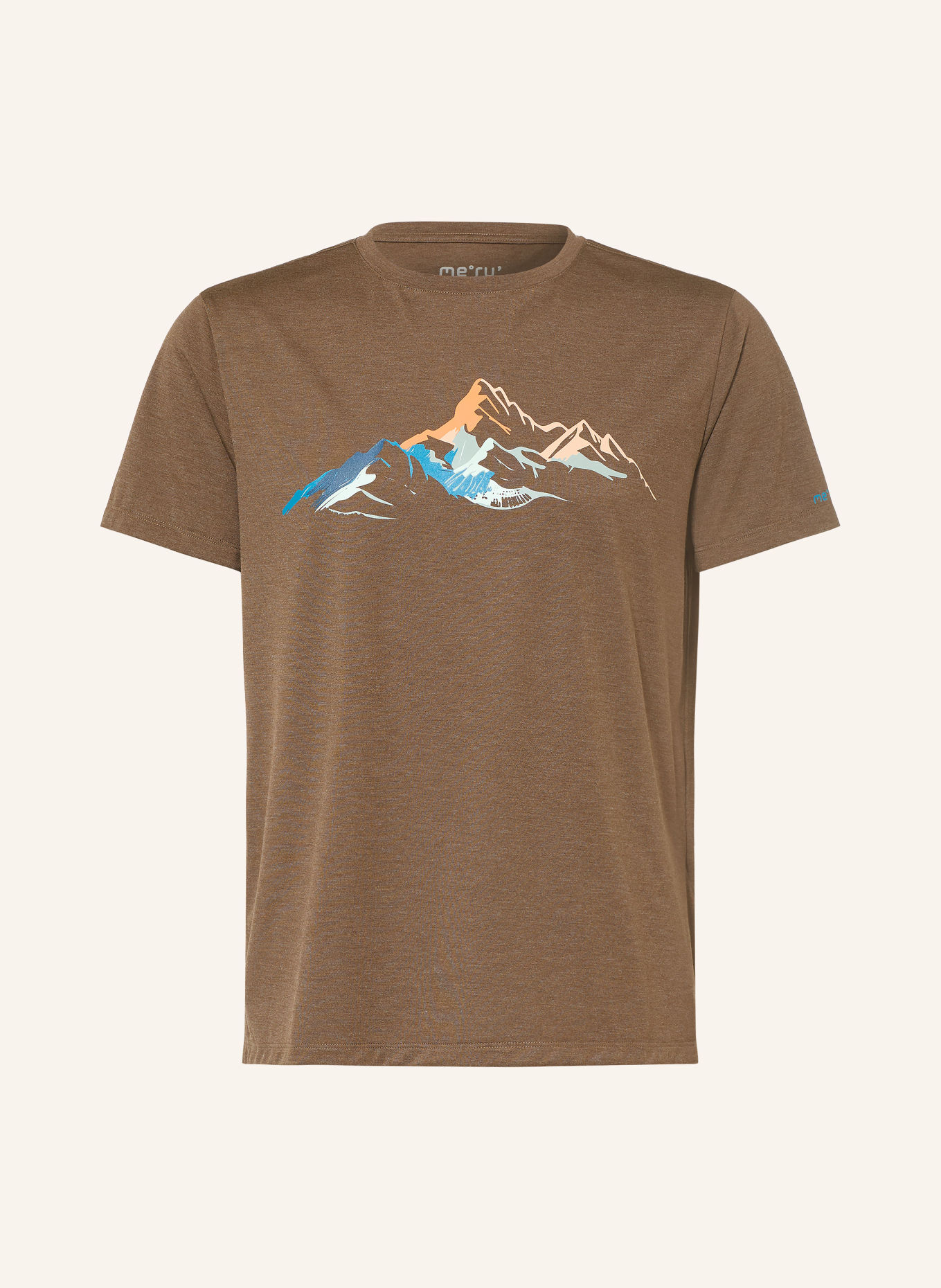 me°ru' Trainingsshirt BRITO 2.0: MARRON FONCÉ