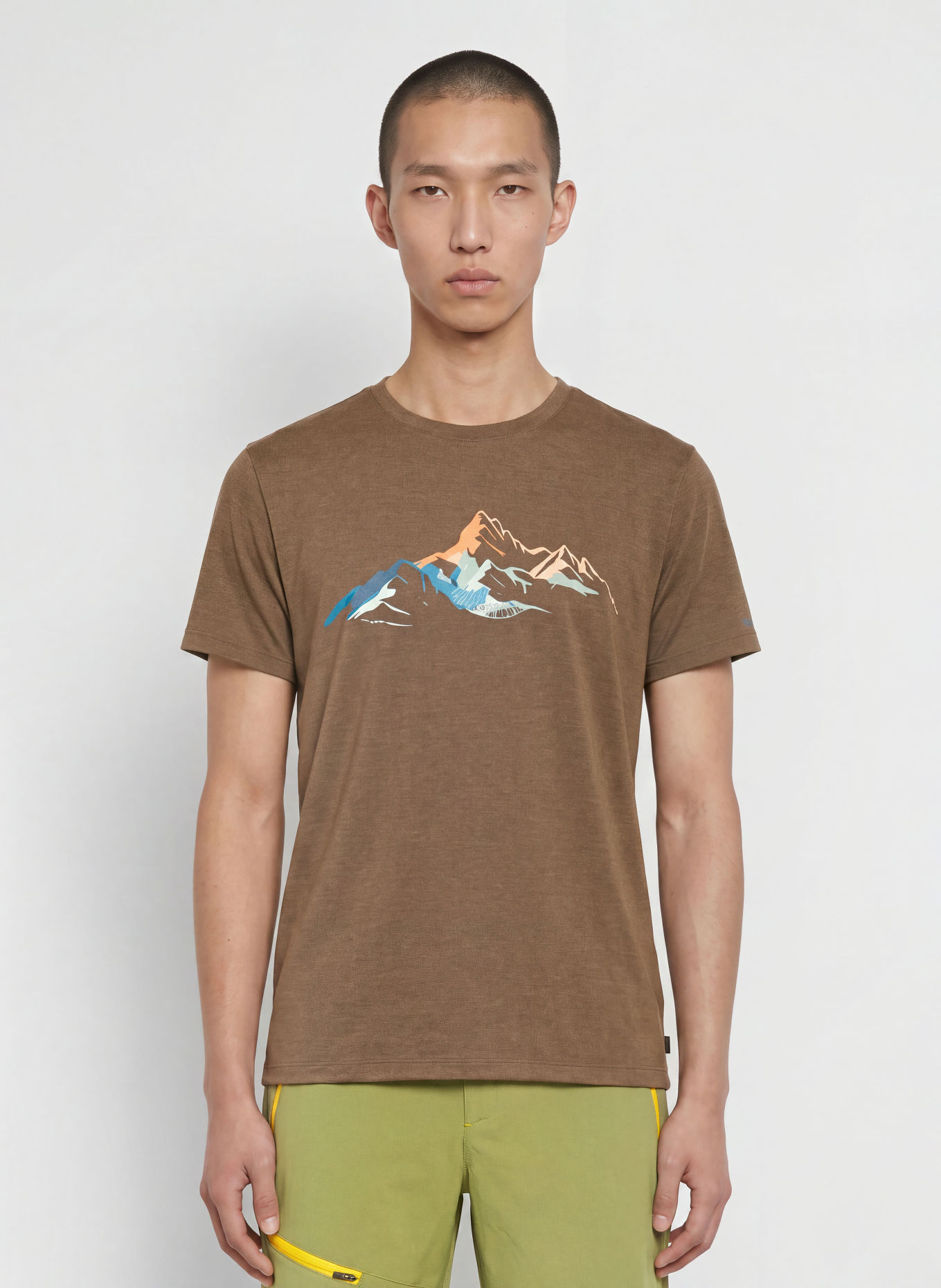 me°ru' Trainingsshirt BRITO 2.0: MARRON FONCÉ