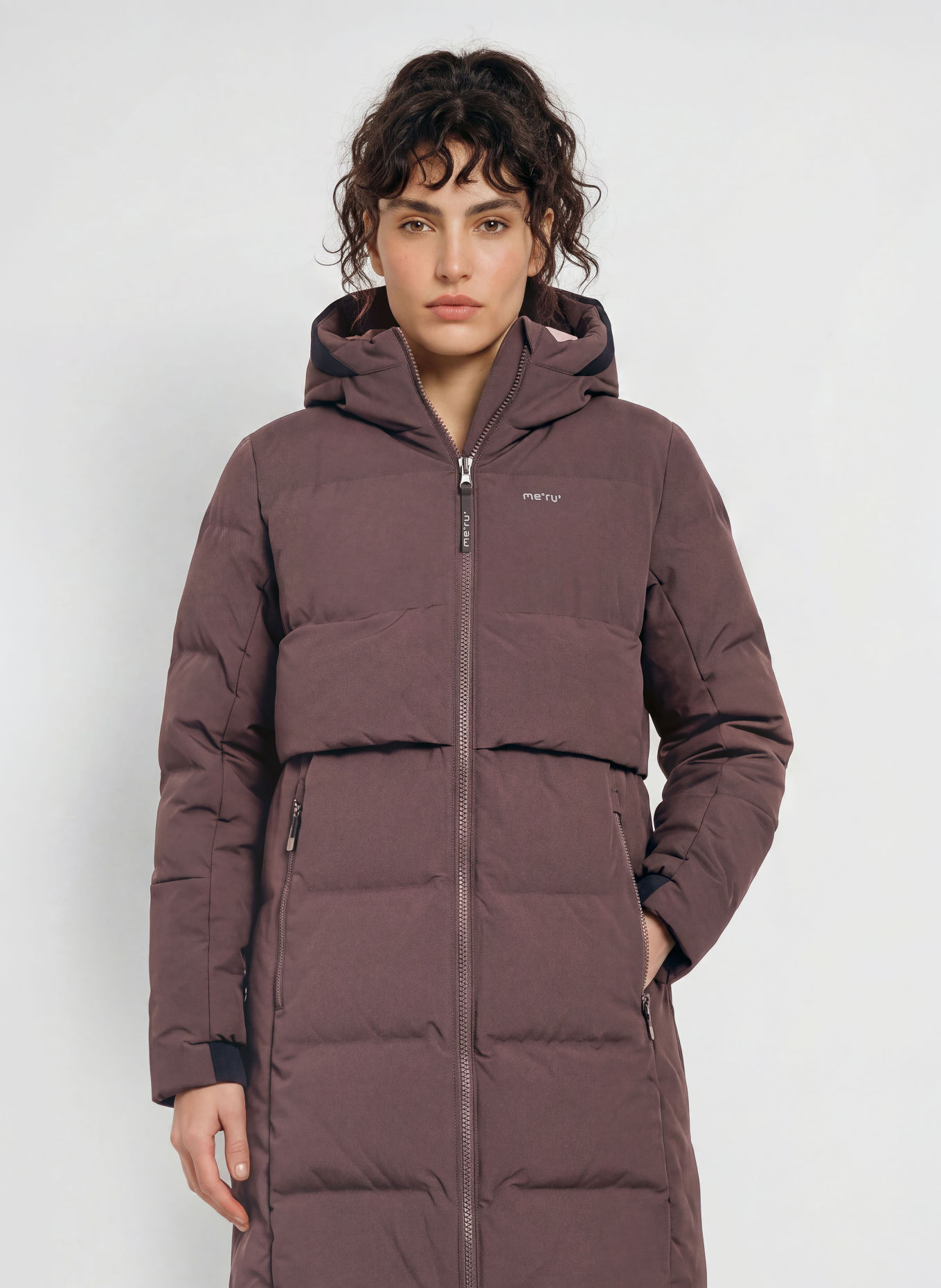 me°ru' VETLANDA Quilted Coat: DARK BROWN