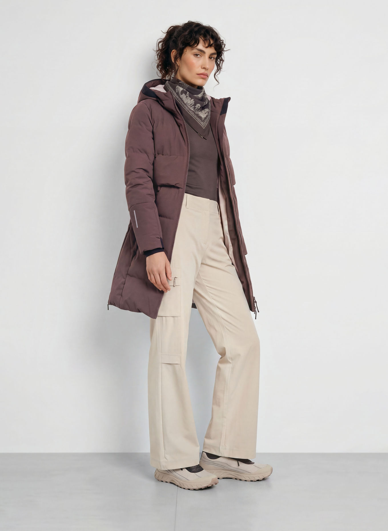 me°ru' VETLANDA Quilted Coat: DARK BROWN