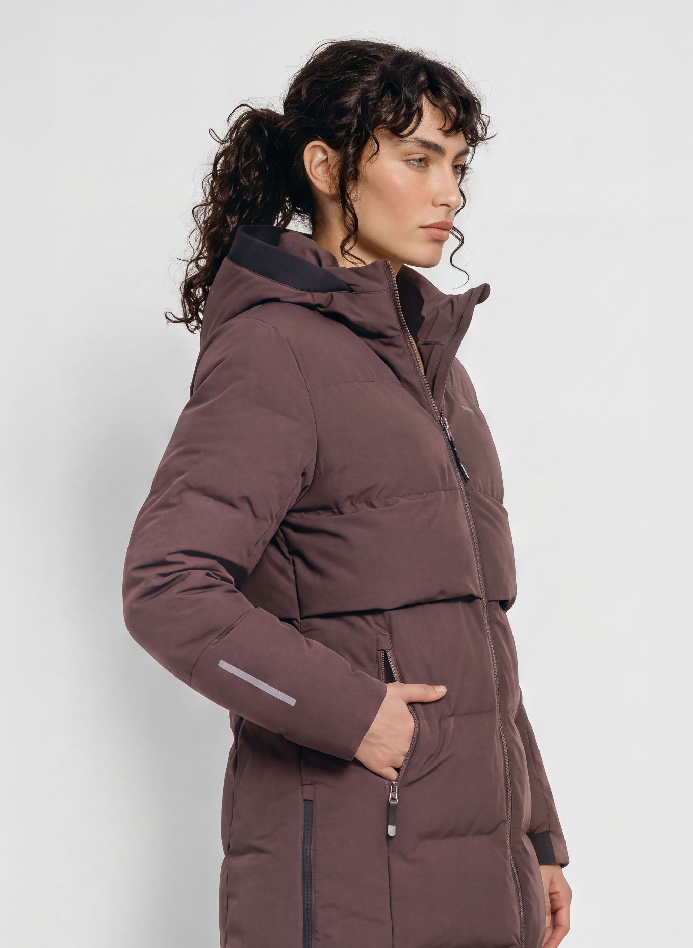 me°ru' VETLANDA Quilted Coat: DARK BROWN