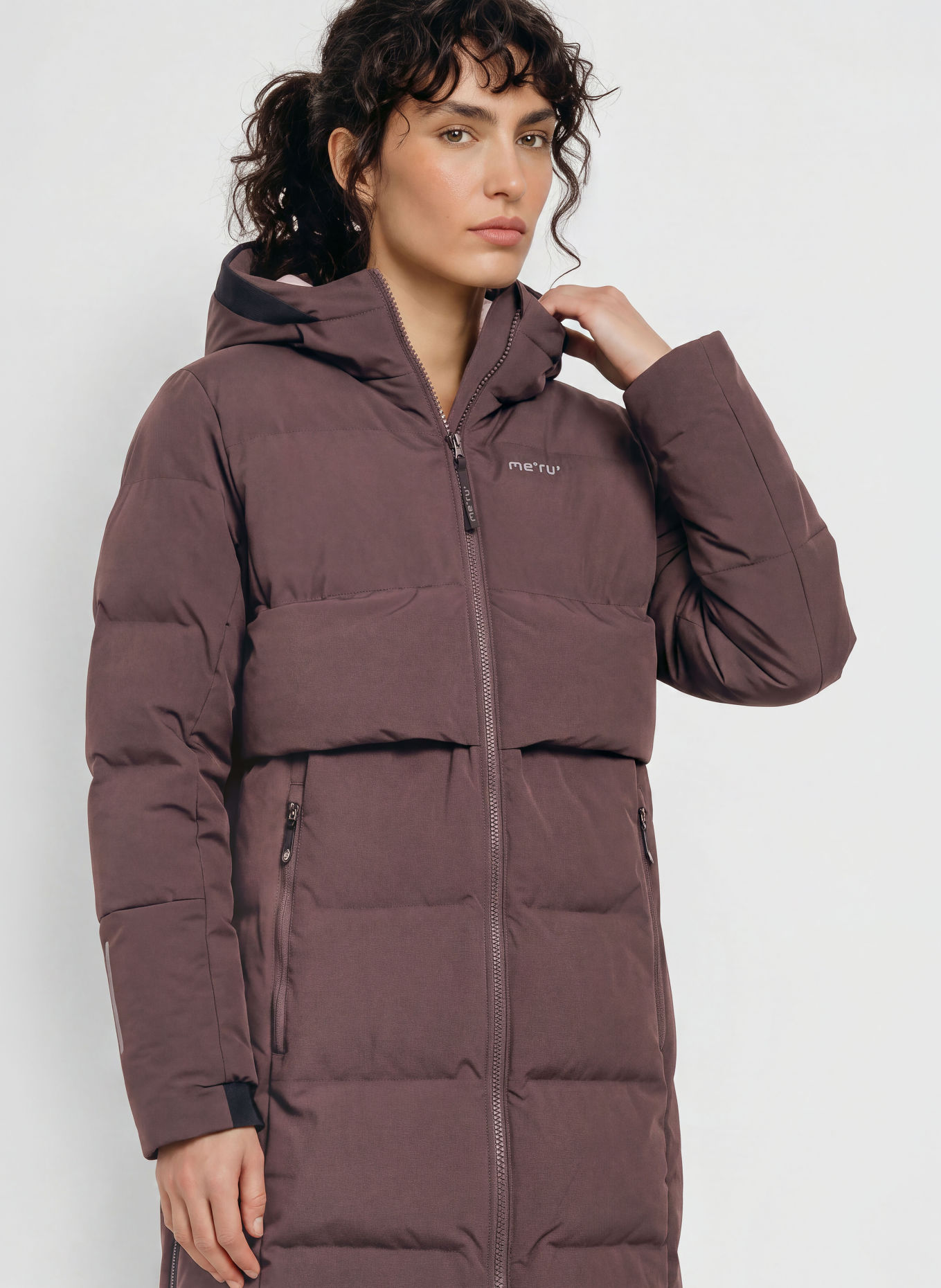 me°ru' VETLANDA Quilted Coat: DARK BROWN