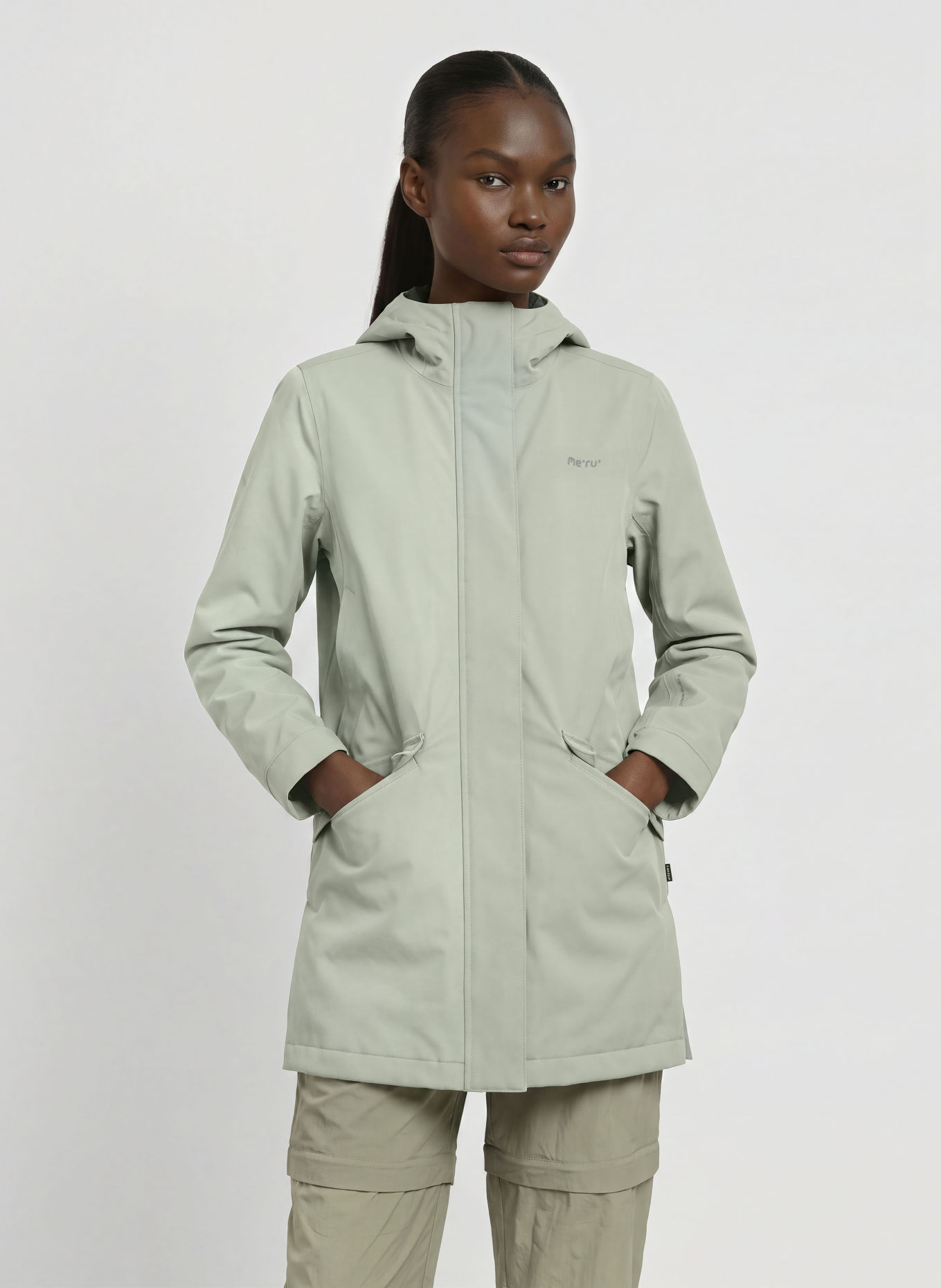 me°ru' TIDAHOLM Parka: DARK BROWN