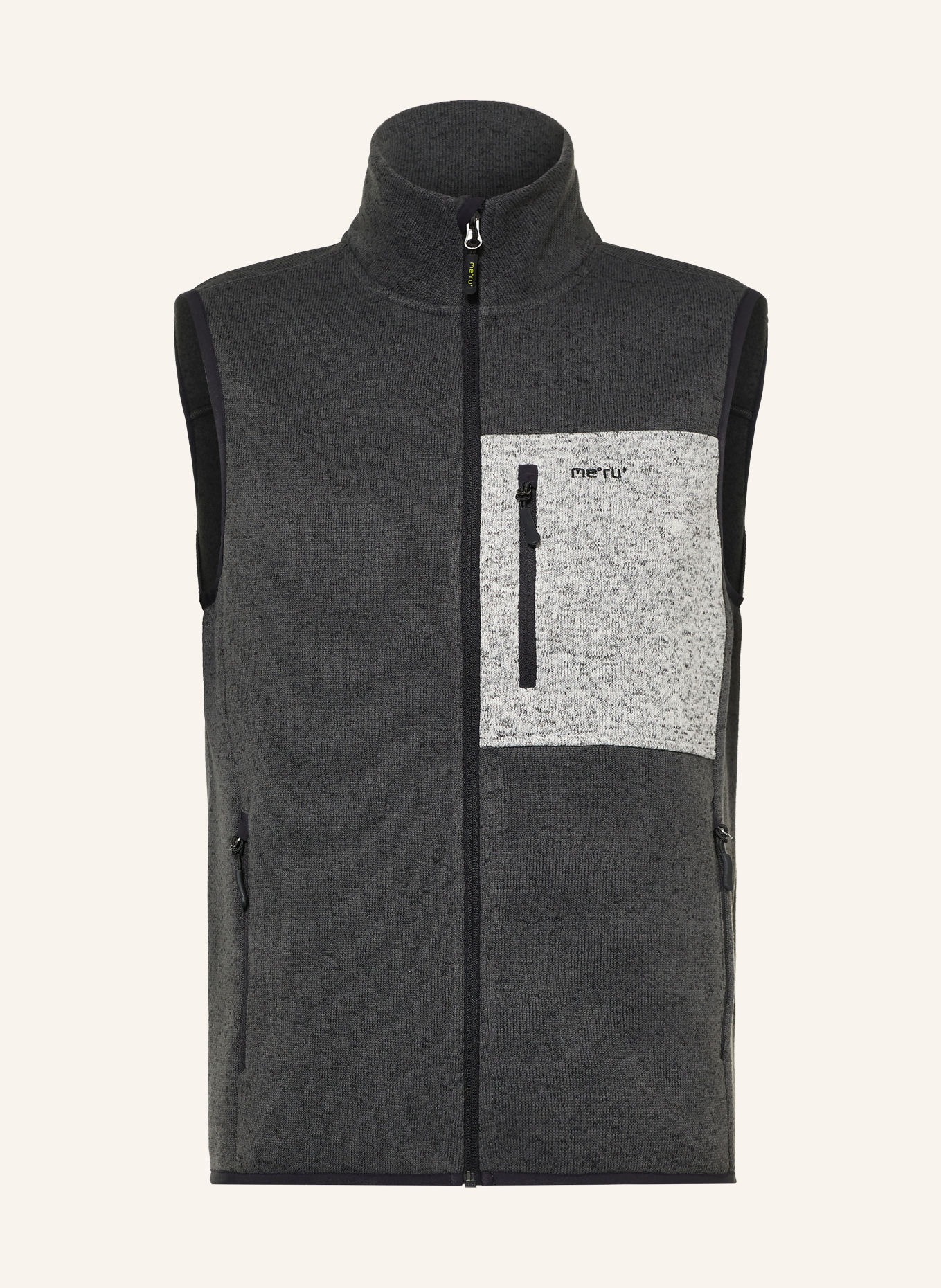 me°ru' OSKARSHAMN Functional vest: DARK GRAY / LIGHT GRAY