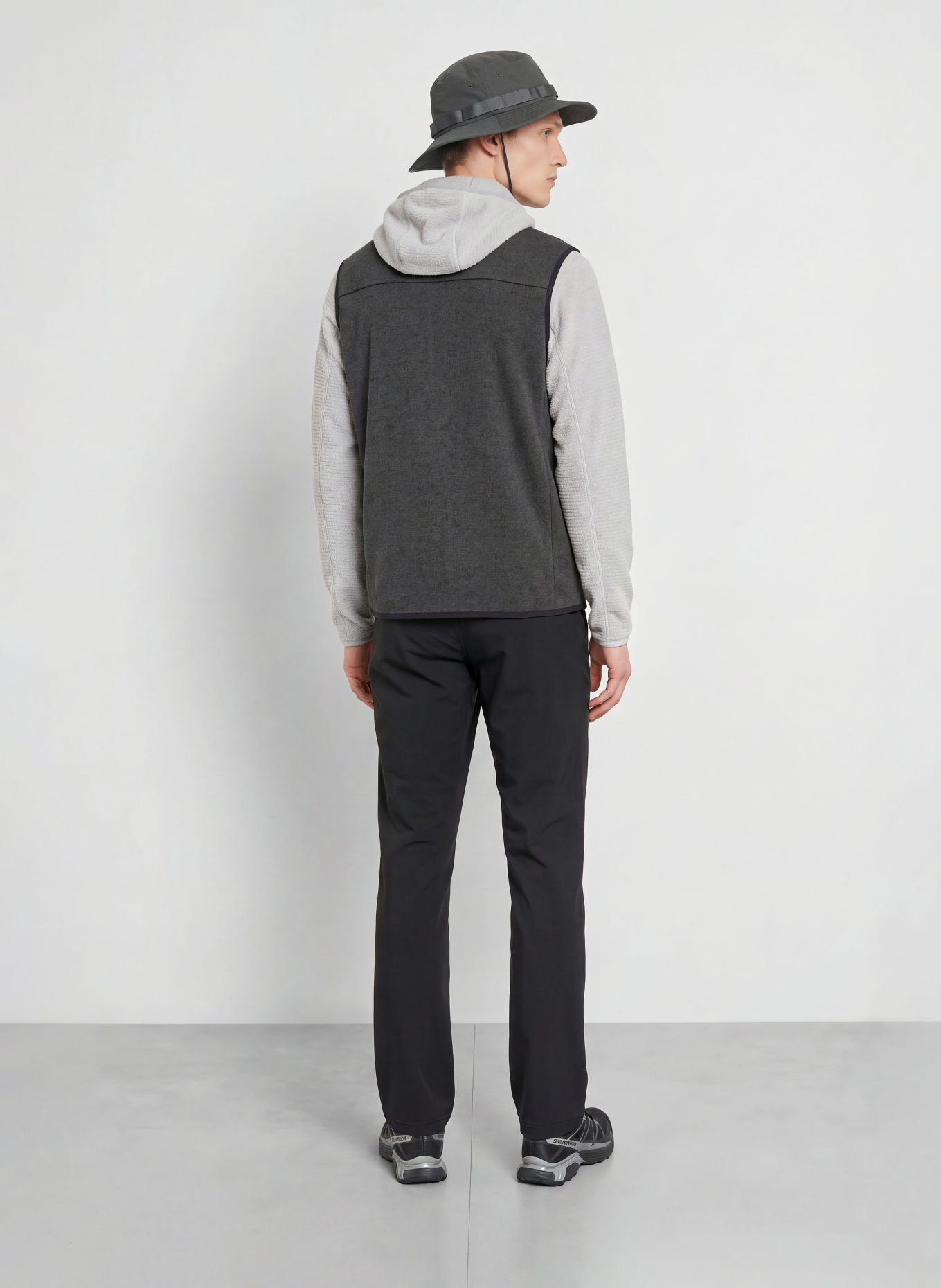 me°ru' OSKARSHAMN Functional vest: DARK GRAY / LIGHT GRAY