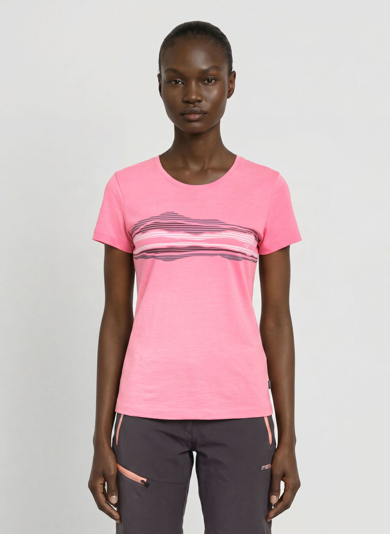 me°ru' Trainingsshirt SÖLVESBORG met merinowol: ROZE