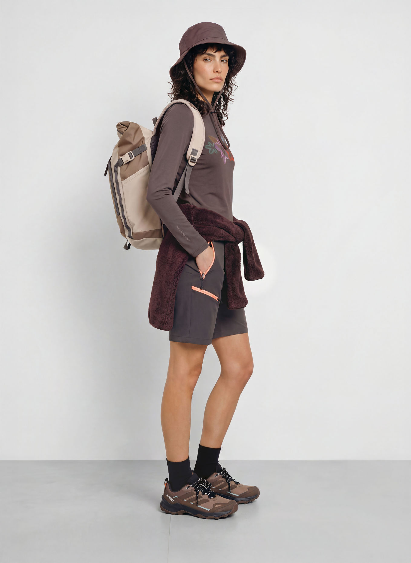 me°ru' Longsleeve LIDKÖPING: MARRON FONCÉ