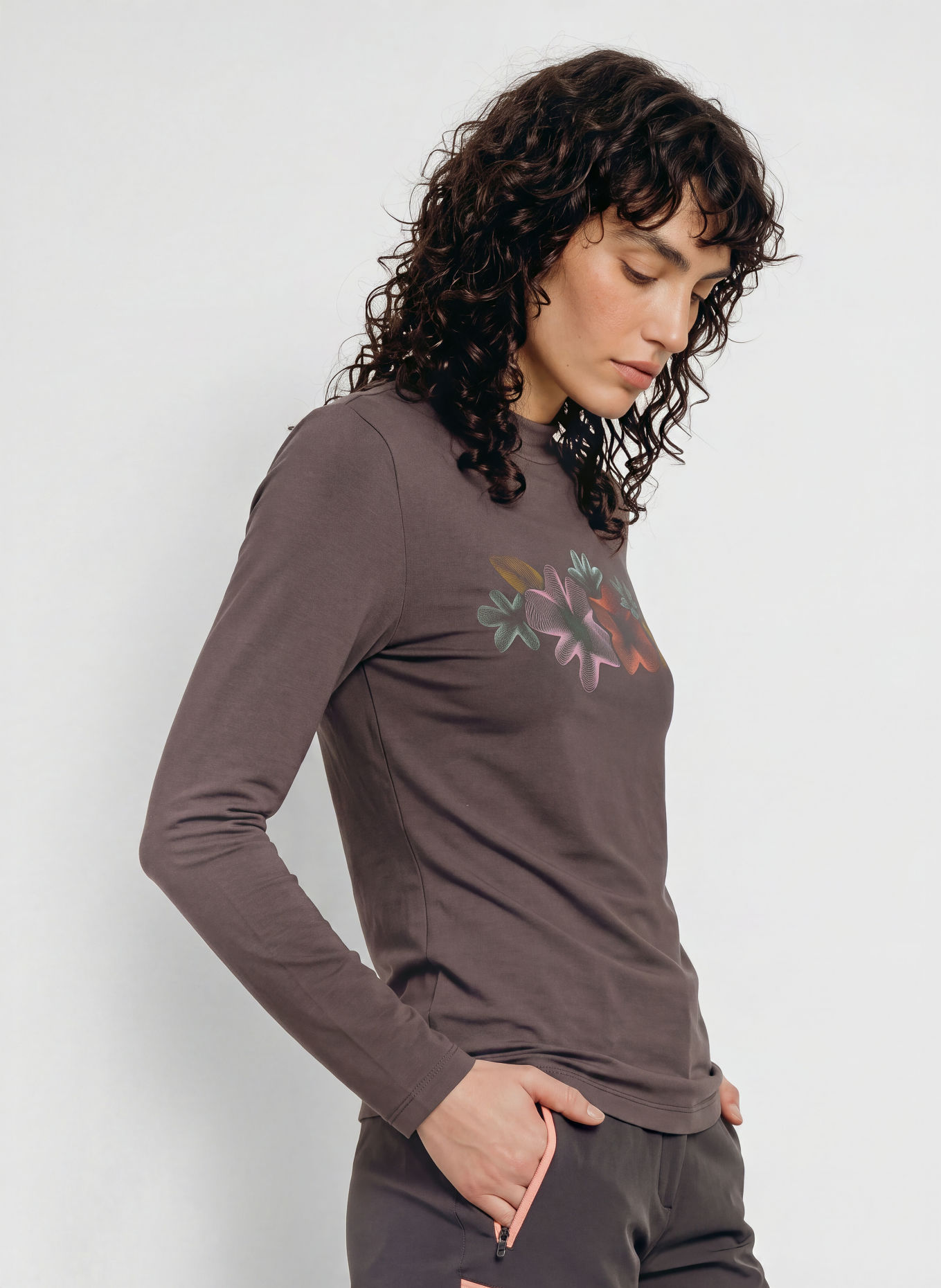 me°ru' Longsleeve LIDKÖPING: MARRON FONCÉ