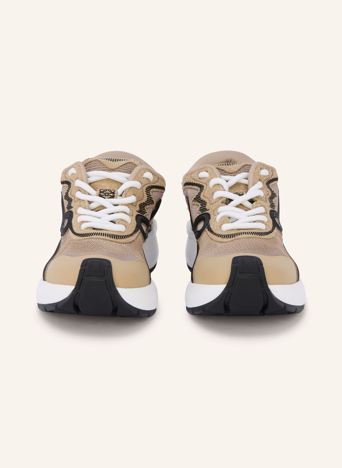 LOEWE POGO Sneakers: BEIGE / WHITE / BLACK