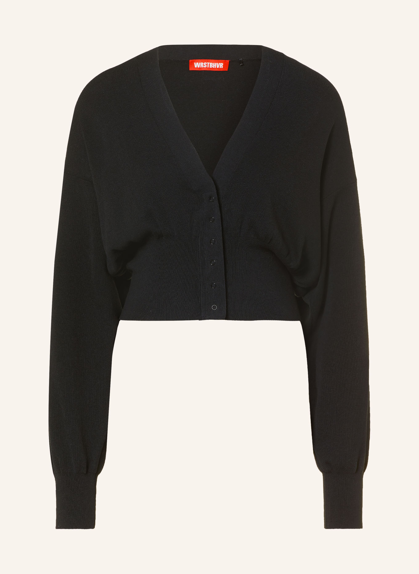 WRSTBHVR LAUREN Cardigan: BLACK