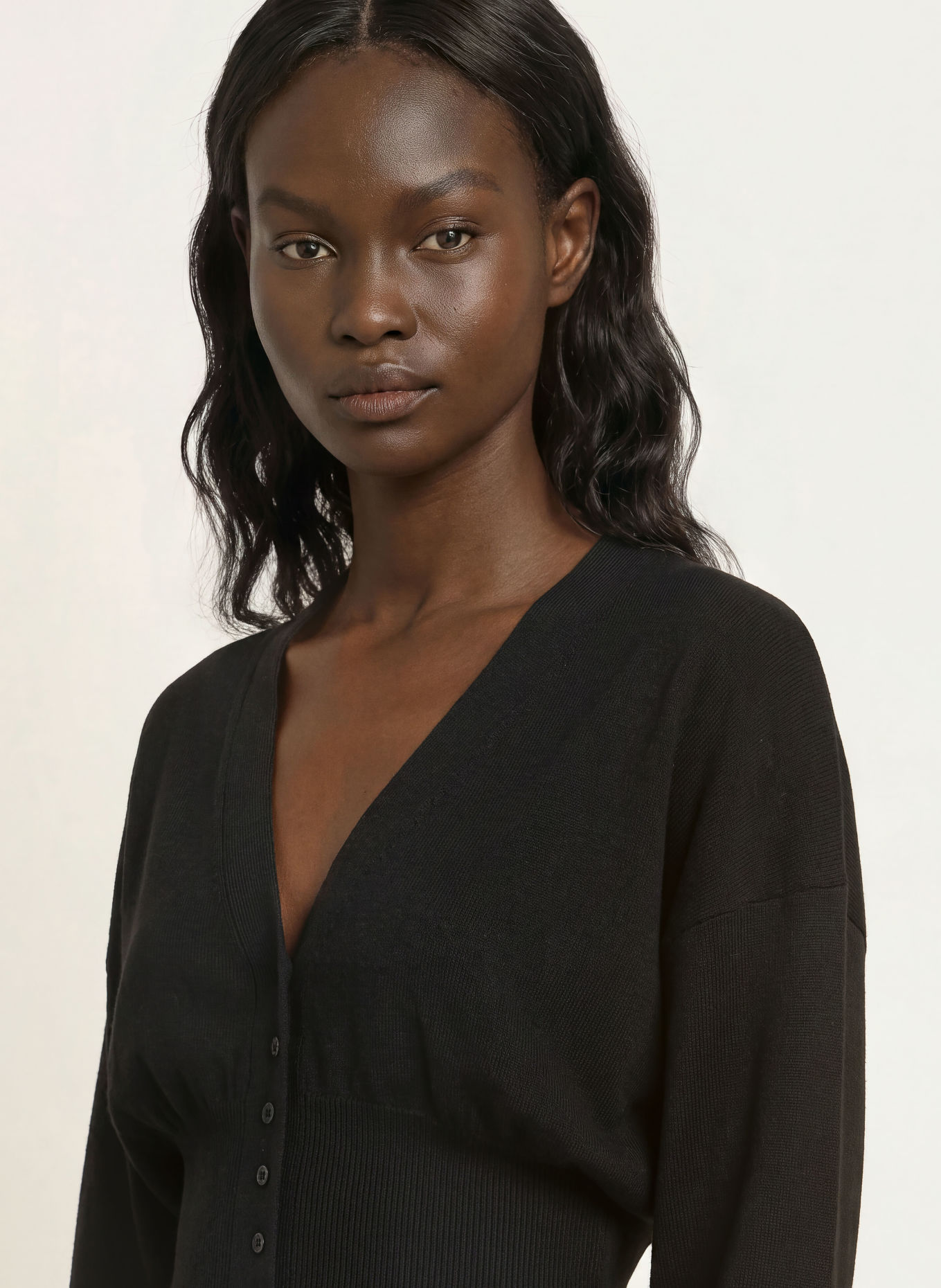 WRSTBHVR LAUREN Cardigan: BLACK