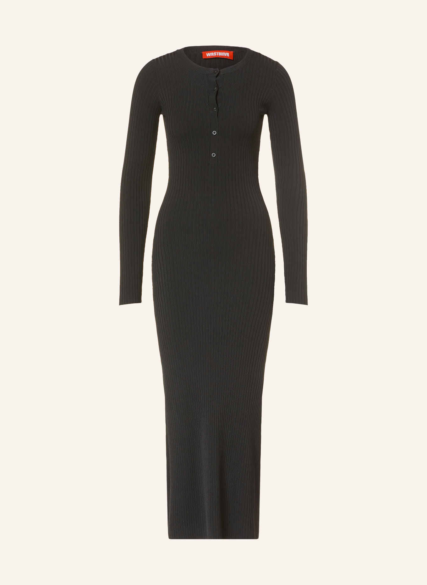 WRSTBHVR Kleid NORA HENLEY: SCHWARZ