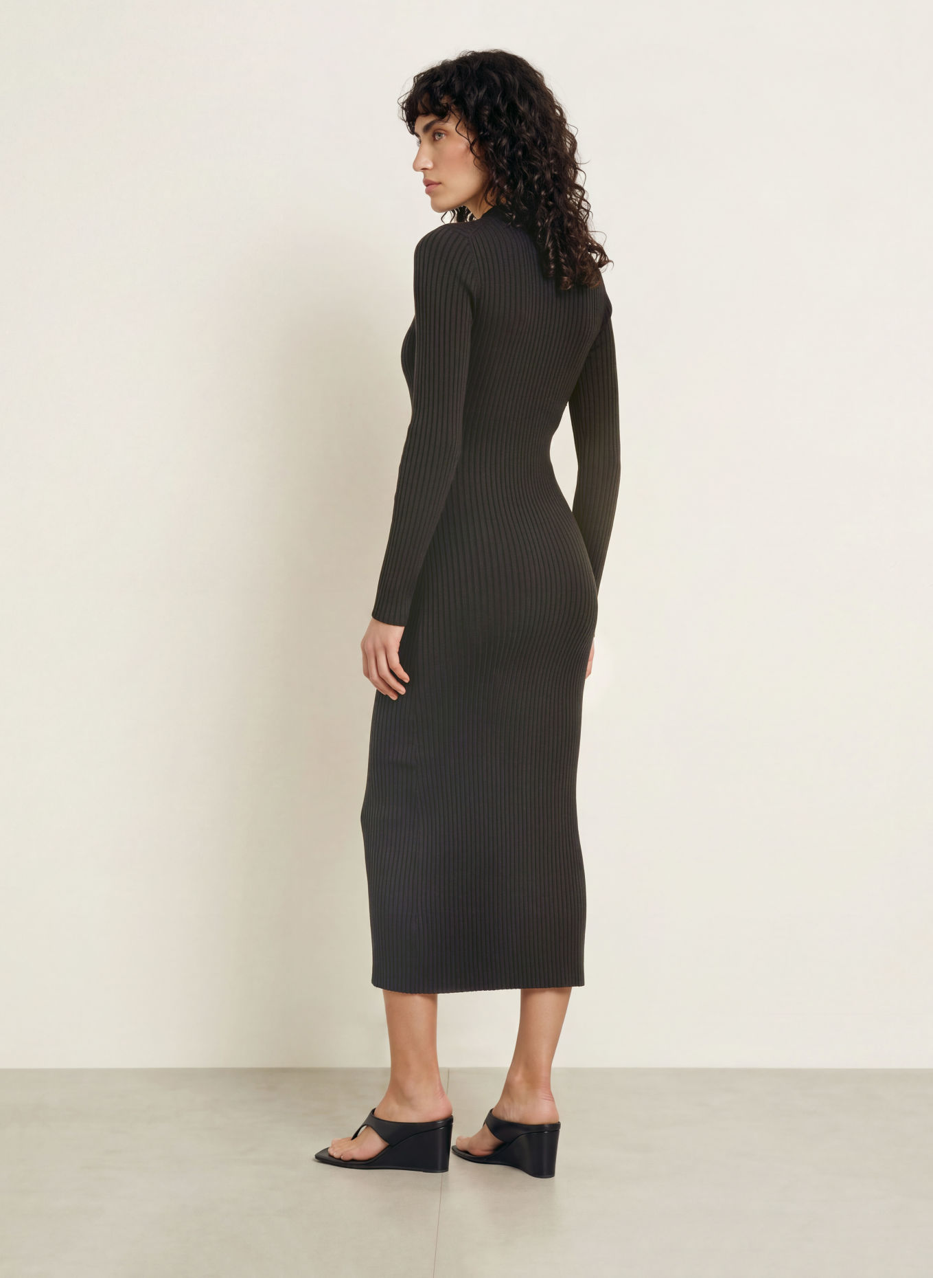 WRSTBHVR Kleid NORA HENLEY: SCHWARZ