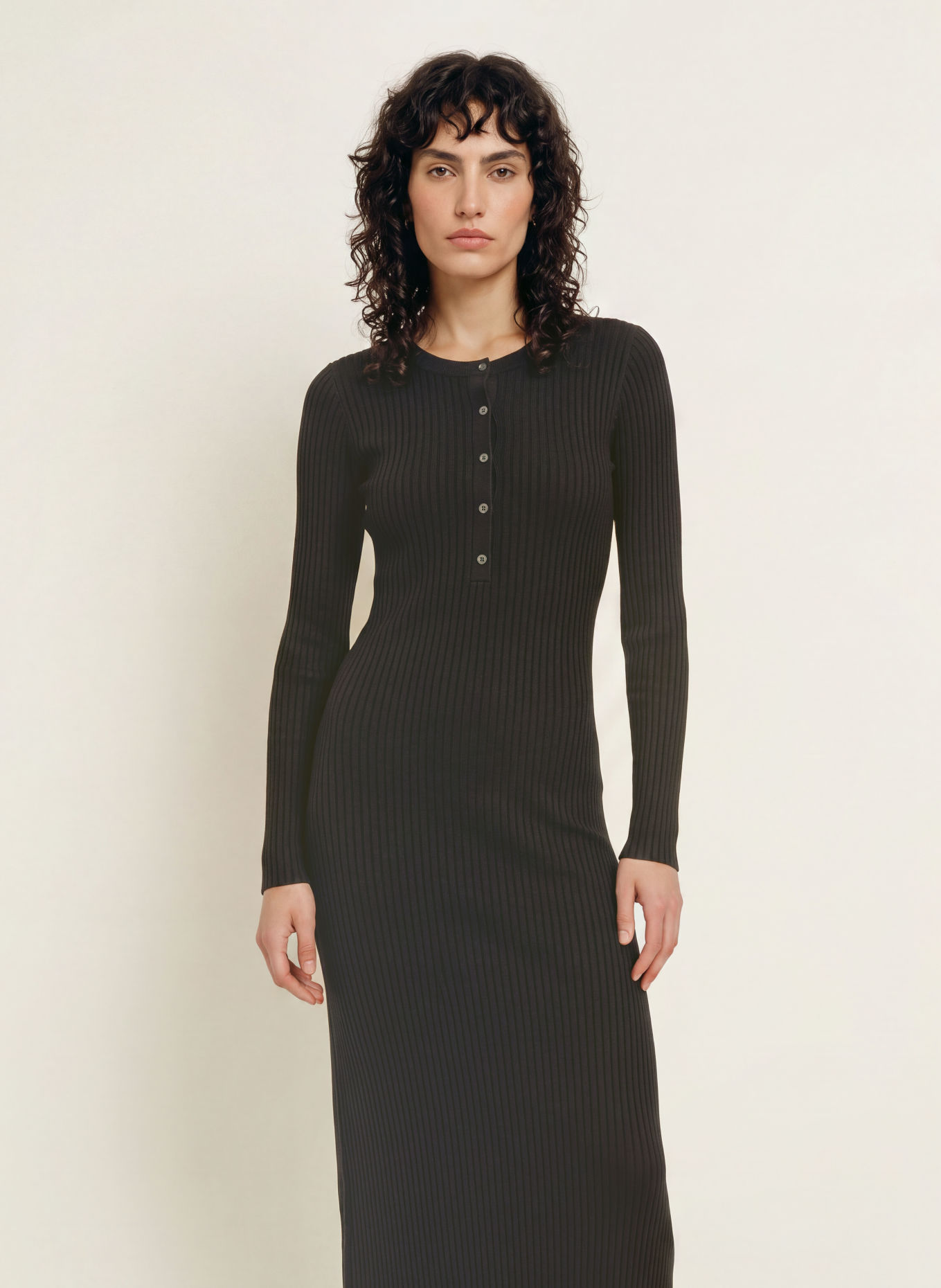 WRSTBHVR Kleid NORA HENLEY: SCHWARZ