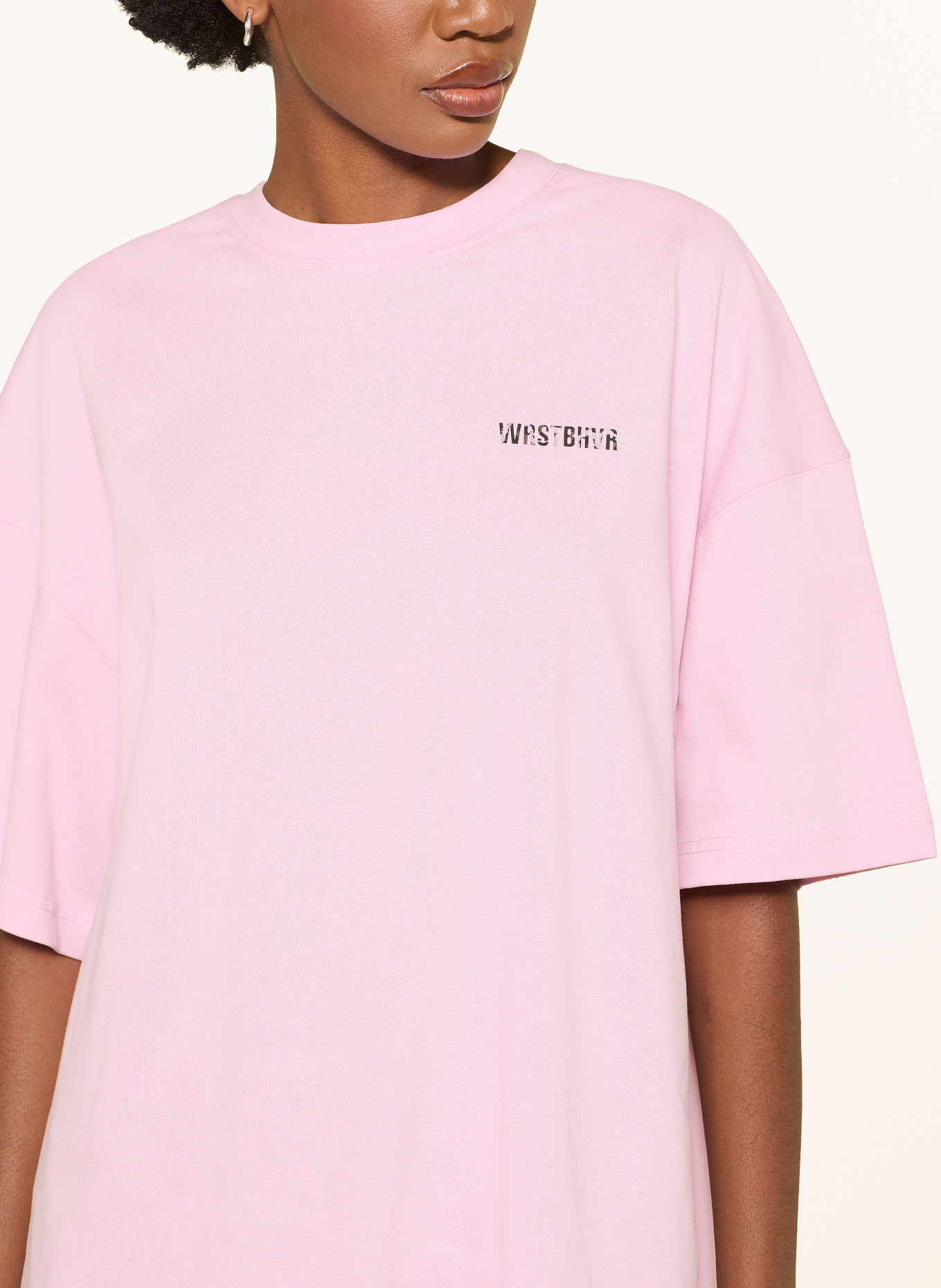 WRSTBHVR T-shirt STUDIO: ROZE / LICHTGRIJS / DONKERGRIJS