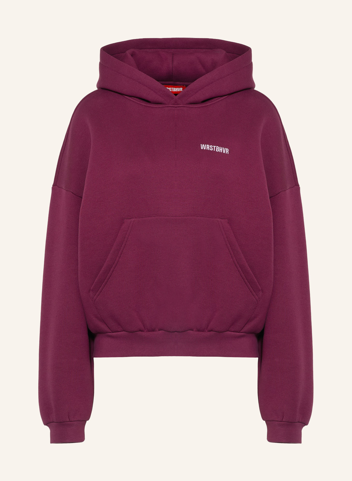WRSTBHVR Hoodie DARA V3: DONKERROOD