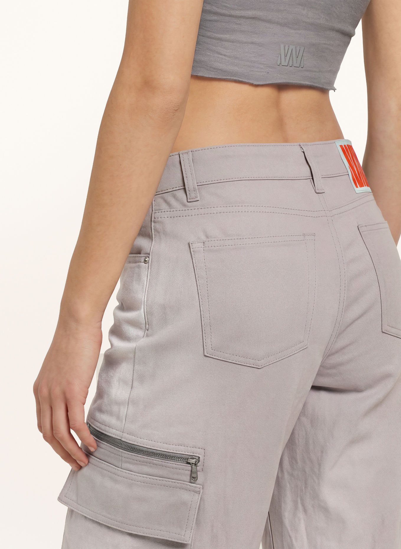 WRSTBHVR KALIA V2 Cargo Trousers: LIGHT GRAY