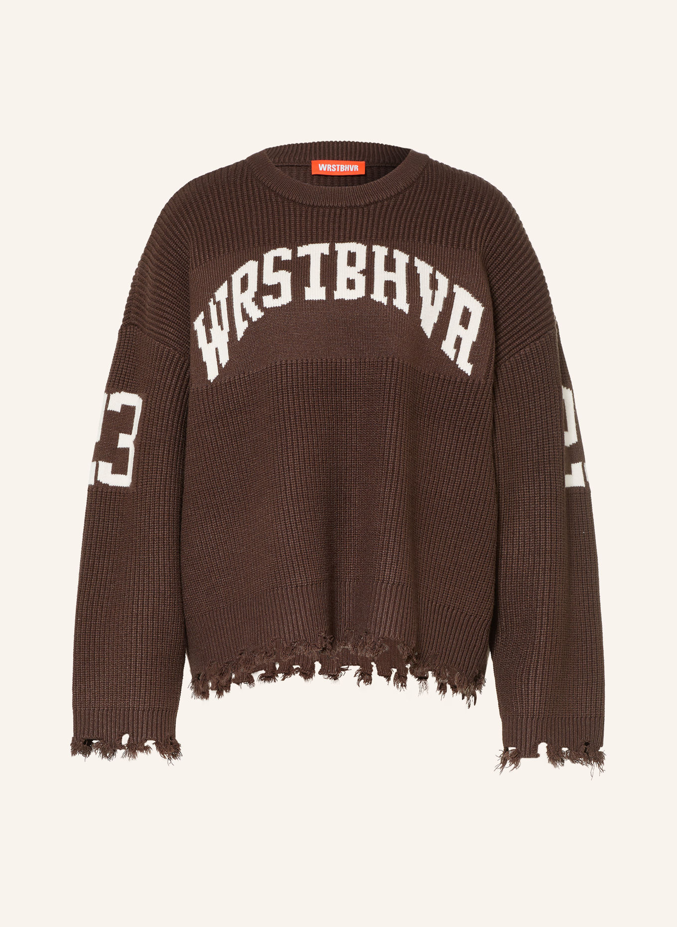 WRSTBHVR Truje TOVE: MØRKEBRUN / HVID