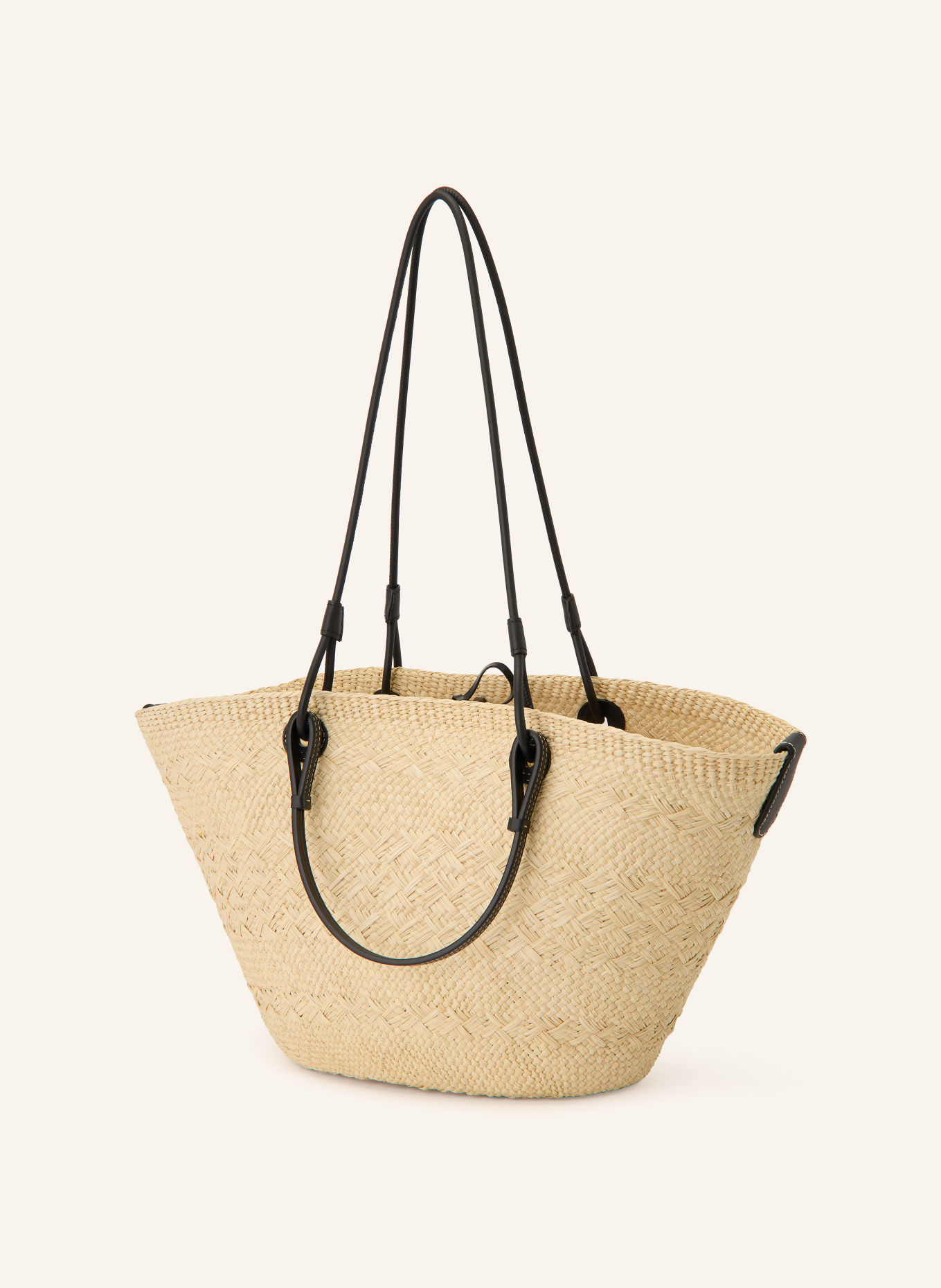 LOEWE Shopper ANAGRAM MEDIUM: HELLBRAUN / SCHWARZ