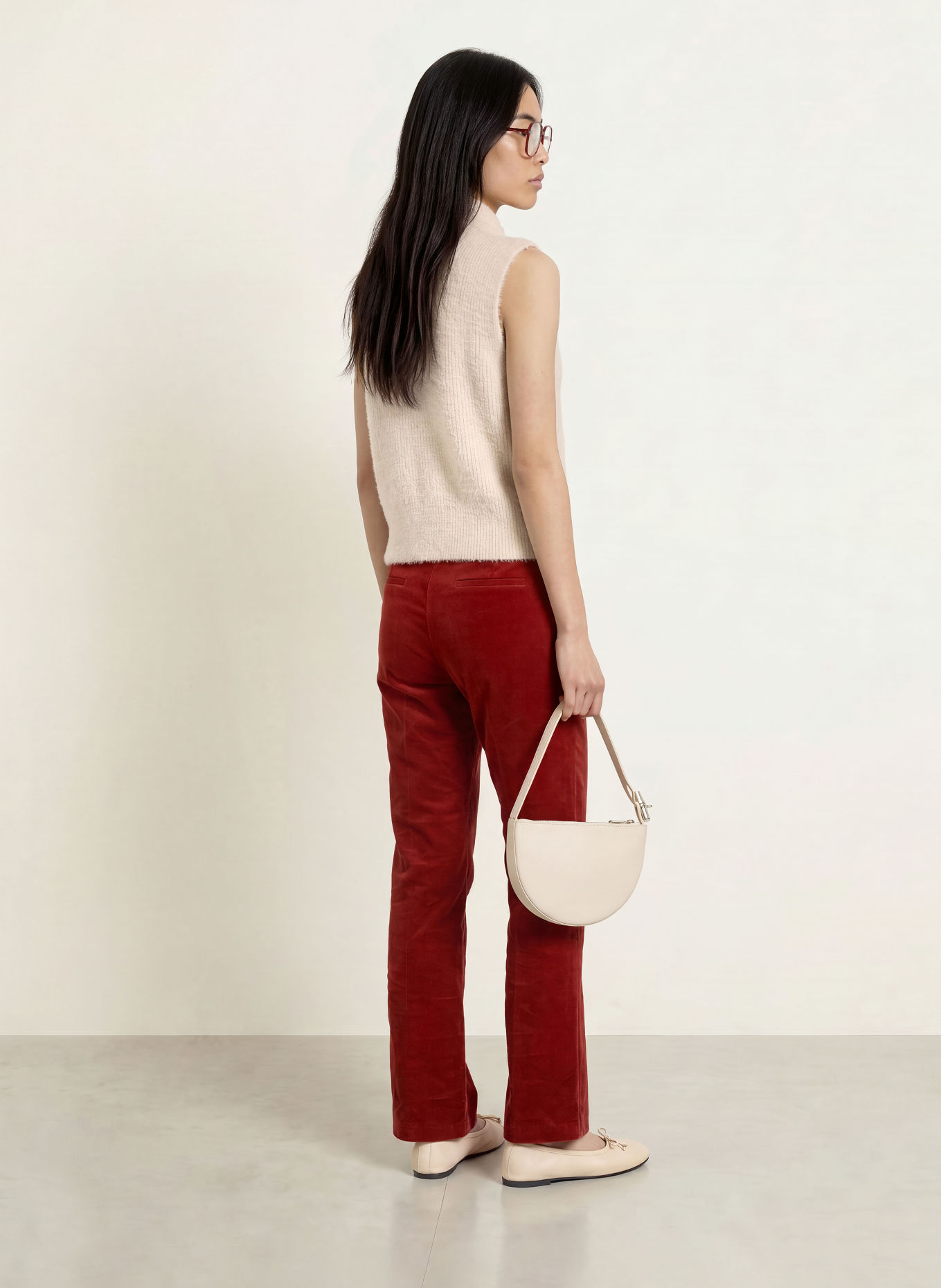 MORE & MORE Knit vest: CREAM