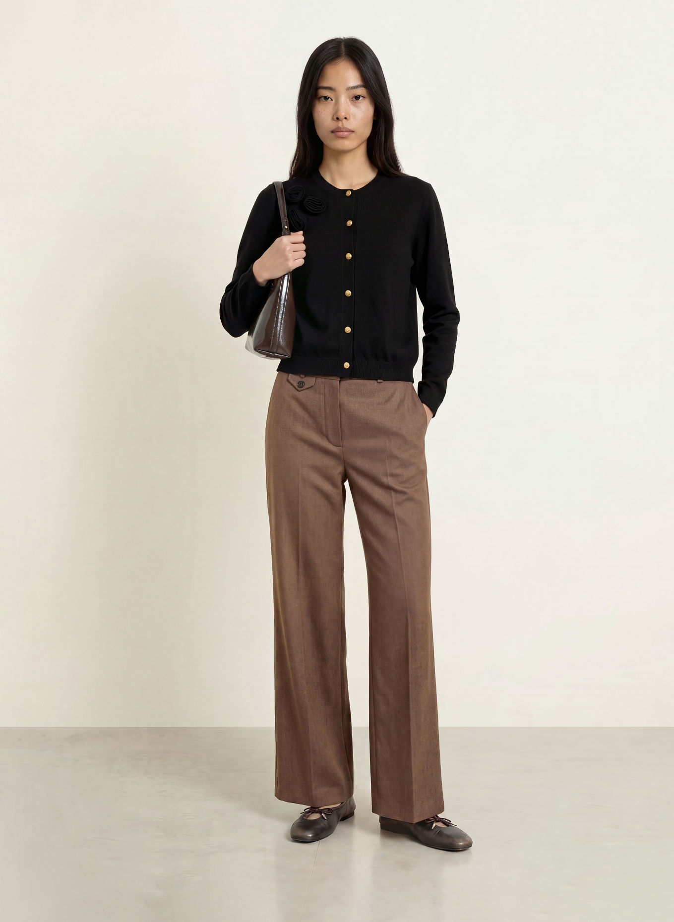 MORE & MORE Cardigan: BLACK