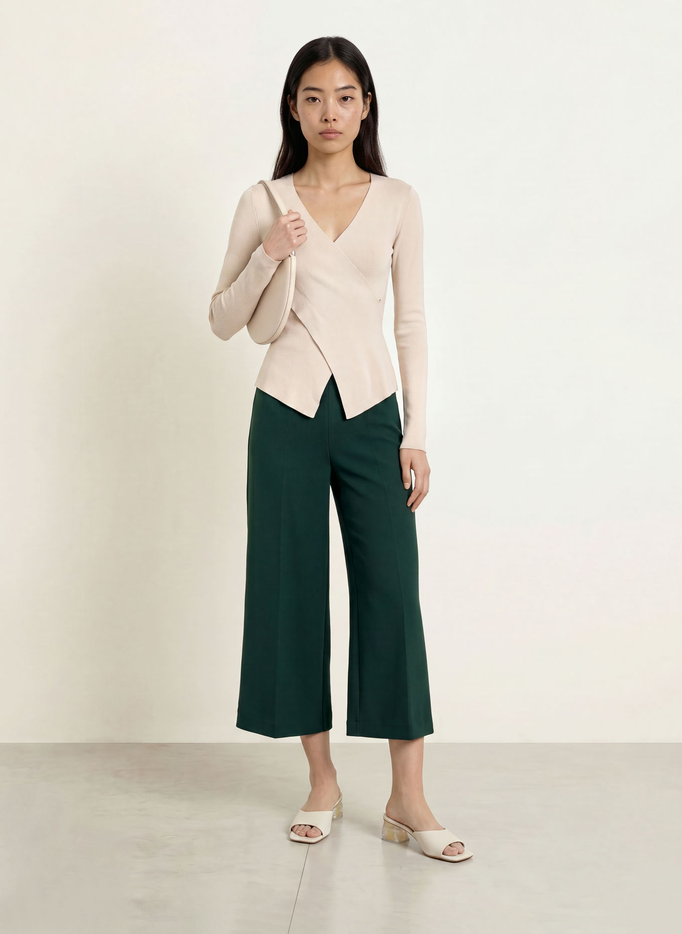 MORE & MORE Culotte: DONKERGROEN