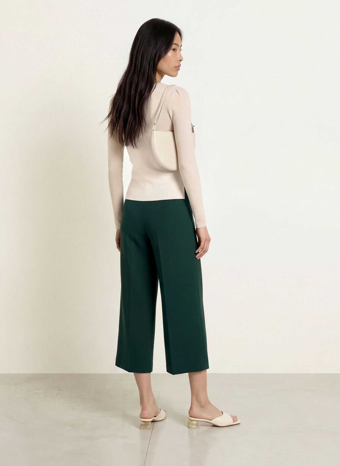 MORE & MORE Culotte: DONKERGROEN