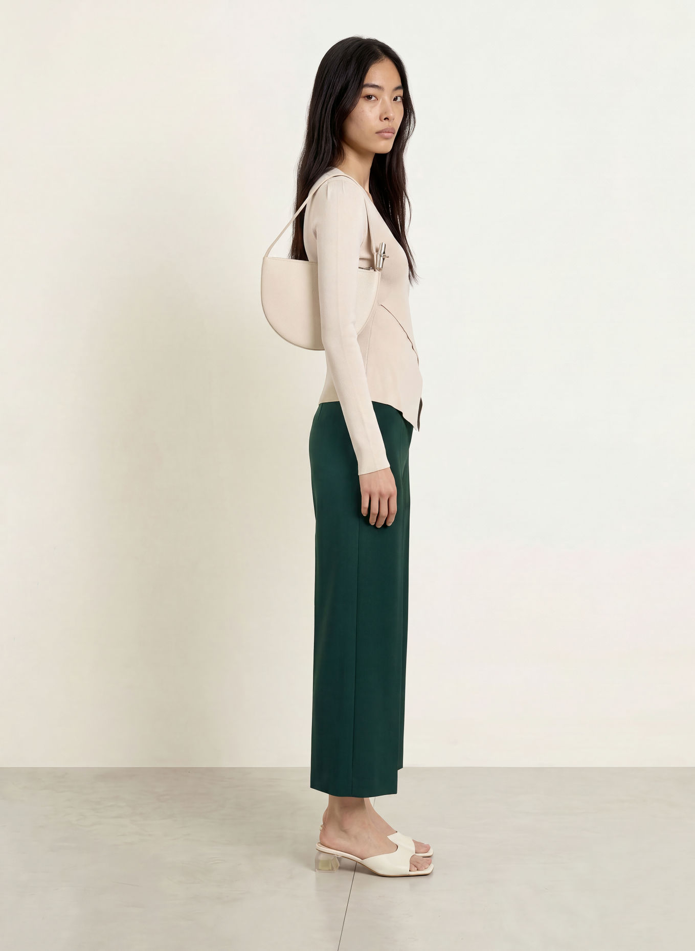 MORE & MORE Culotte: DONKERGROEN