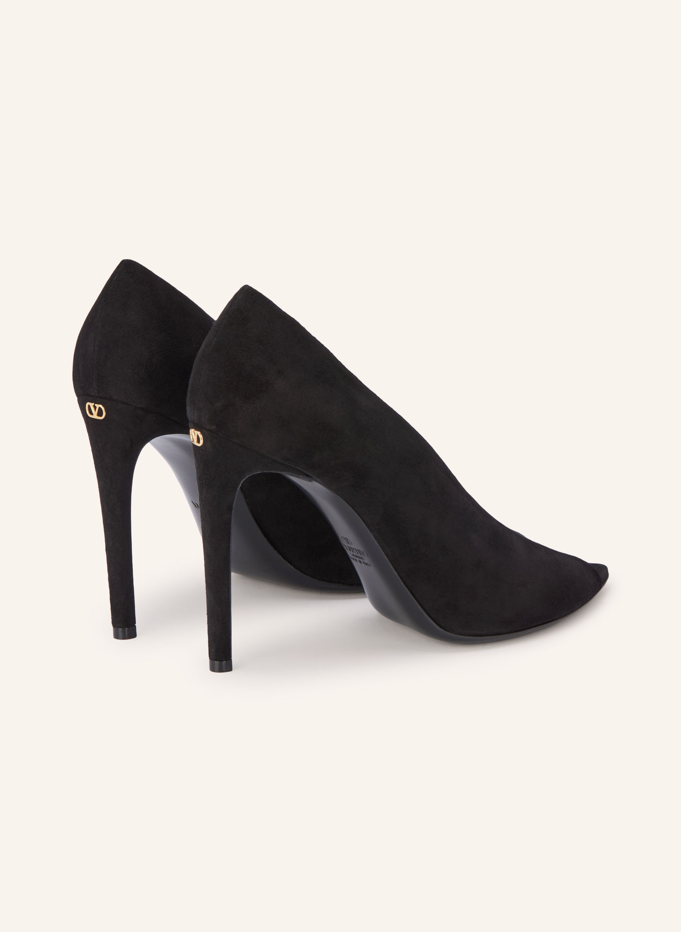 VALENTINO GARAVANI RÉVÉLÉ Peep-toes Pumps: BLACK
