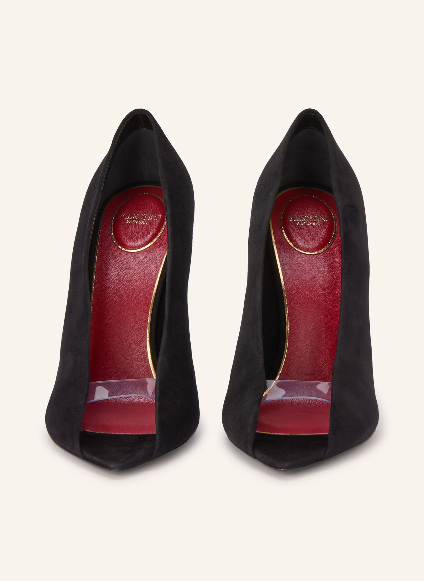 VALENTINO GARAVANI RÉVÉLÉ Peep-toes Pumps: BLACK