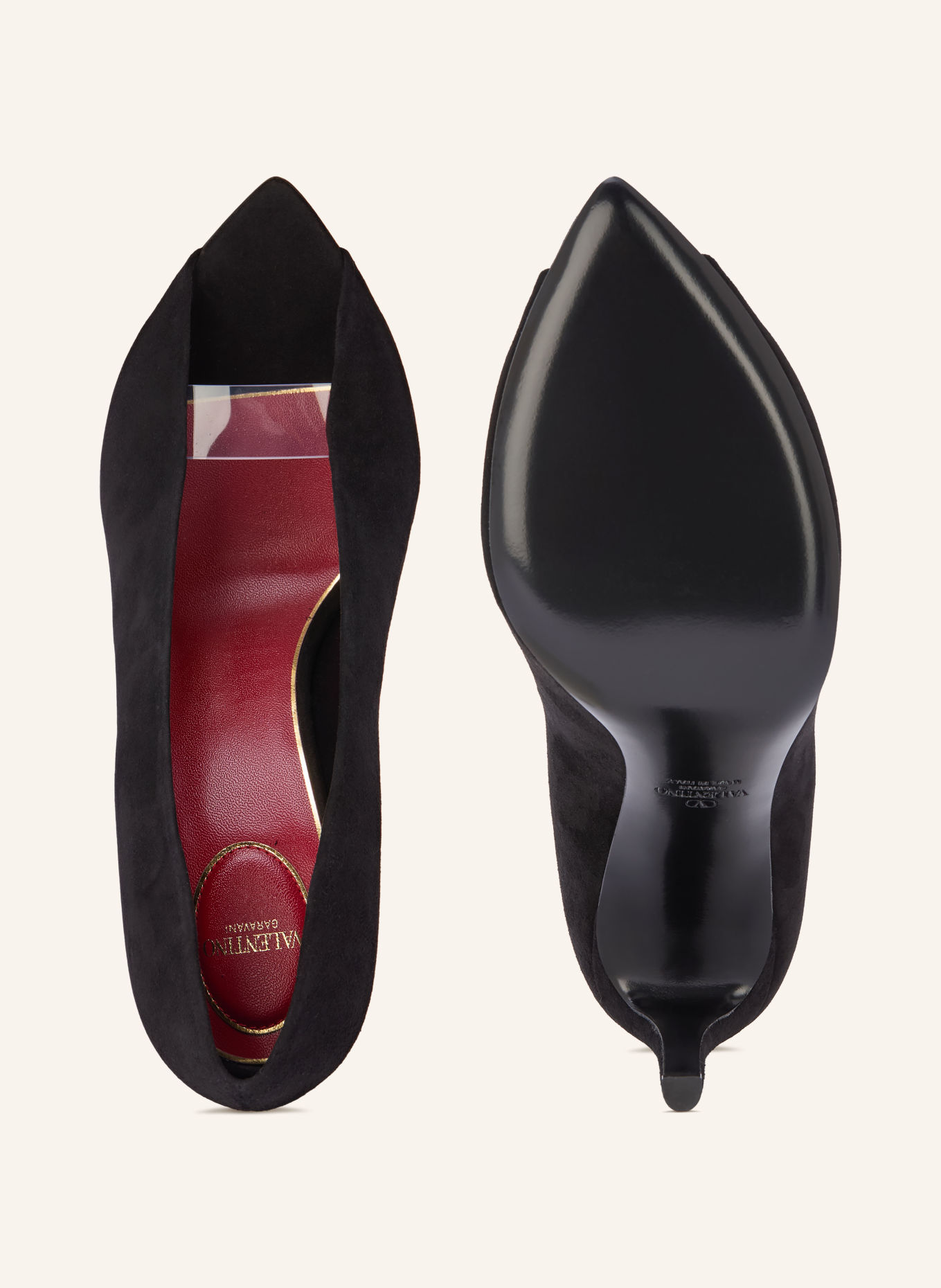 VALENTINO GARAVANI RÉVÉLÉ Peep-toes Pumps: BLACK