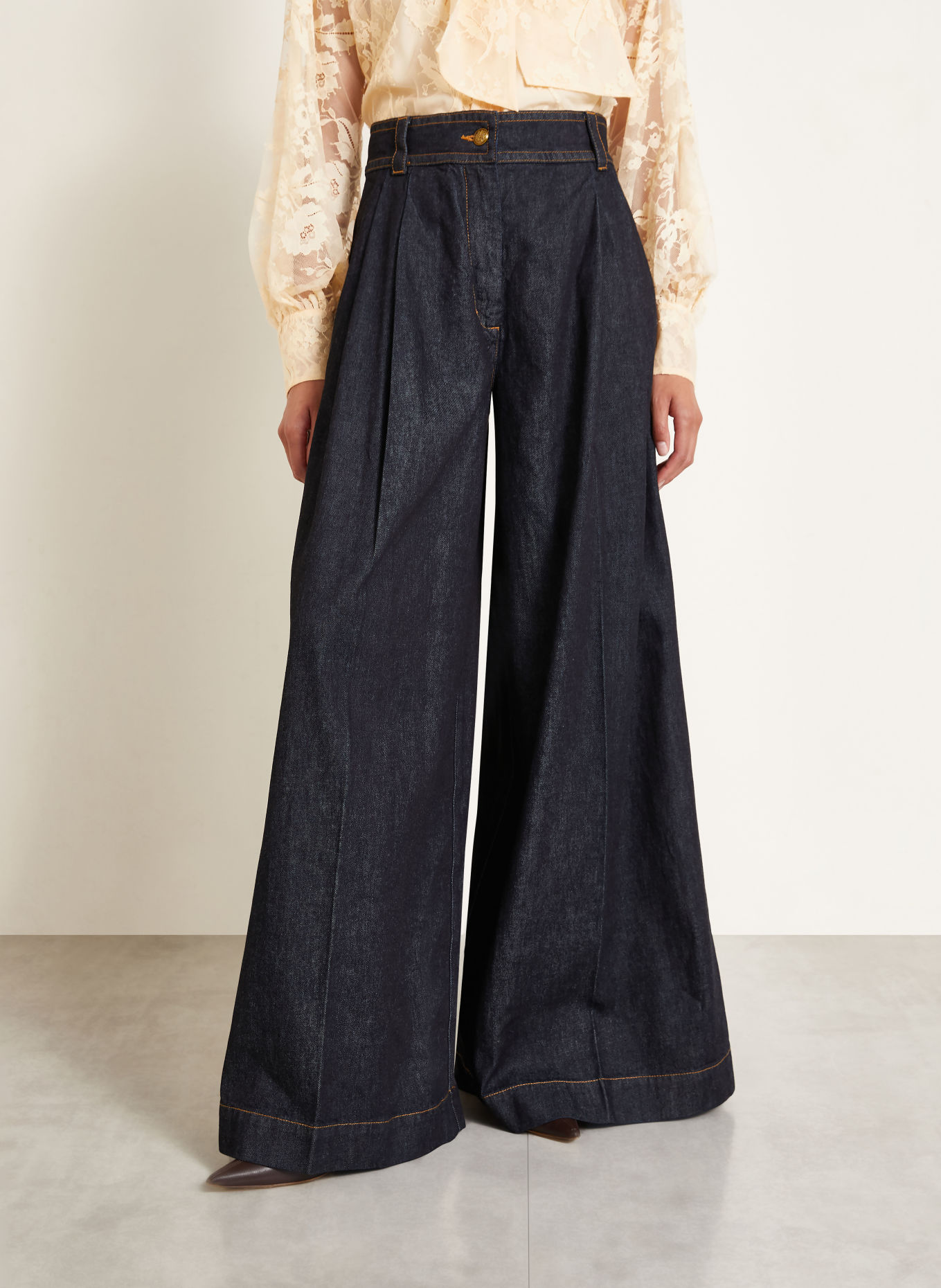 ZIMMERMANN Wide-Leg jeans VALIANT: ONXB Onyx Blue